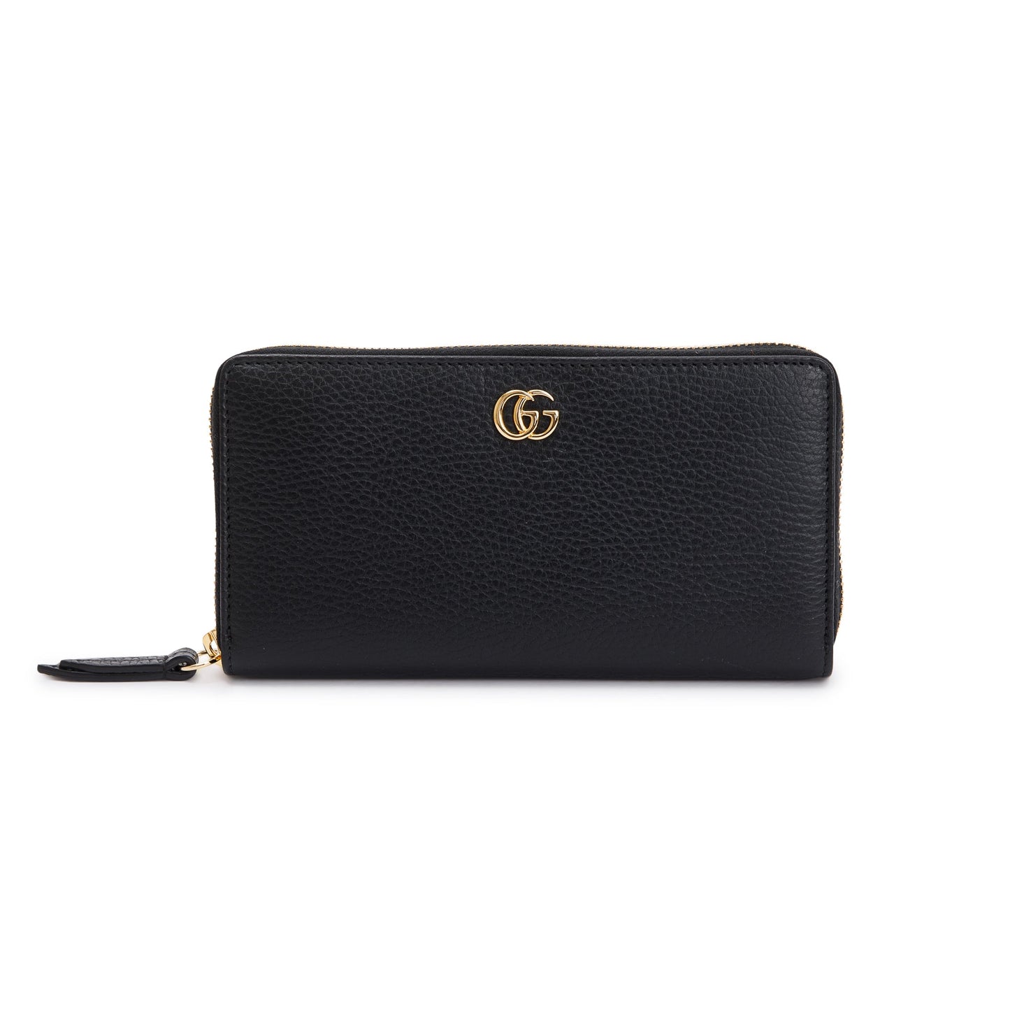 Gucci Black Calfskin Leather Zip-Around Wallet