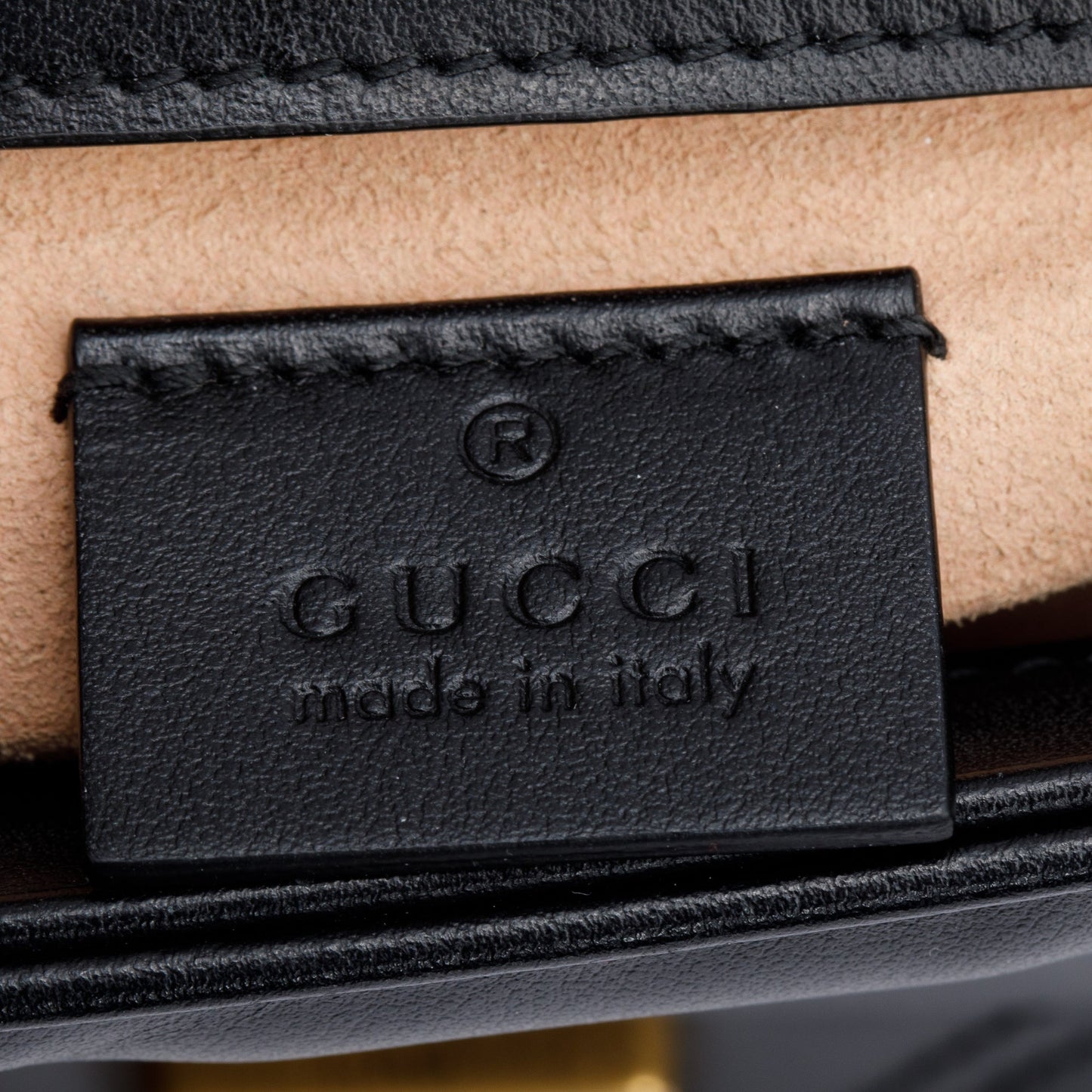 Gucci Black Calfskin Matelasse GG Marmont Mini Top Handle Shoulder Bag