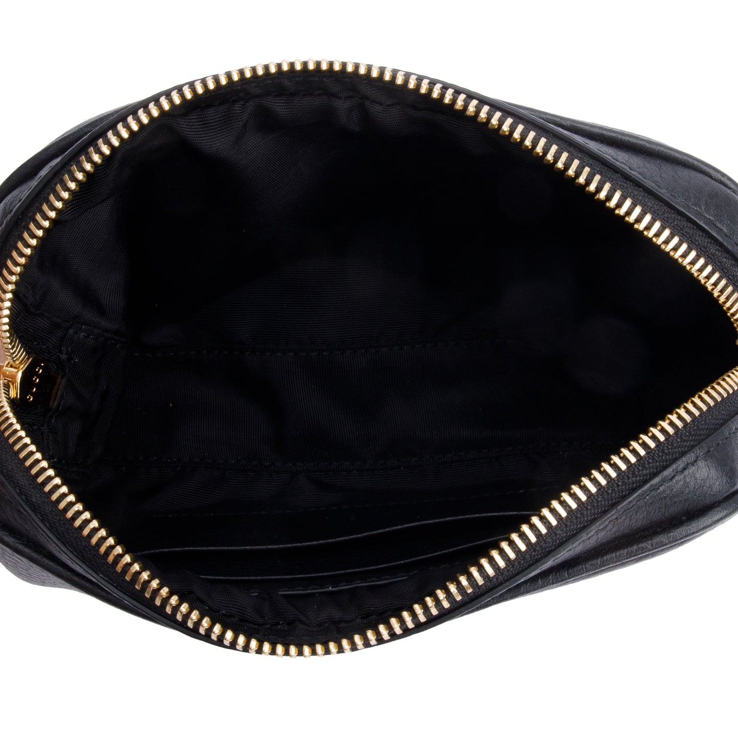 Gucci Black Dollar Calfskin Leather Super Mini GG Marmont Chain Shoulder Bag