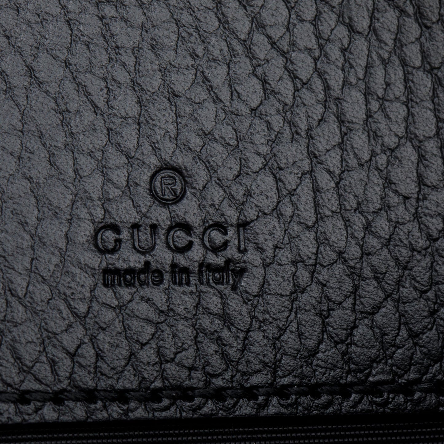 Gucci Black Dollar Calfskin Leather Super Mini GG Marmont Chain Shoulder Bag