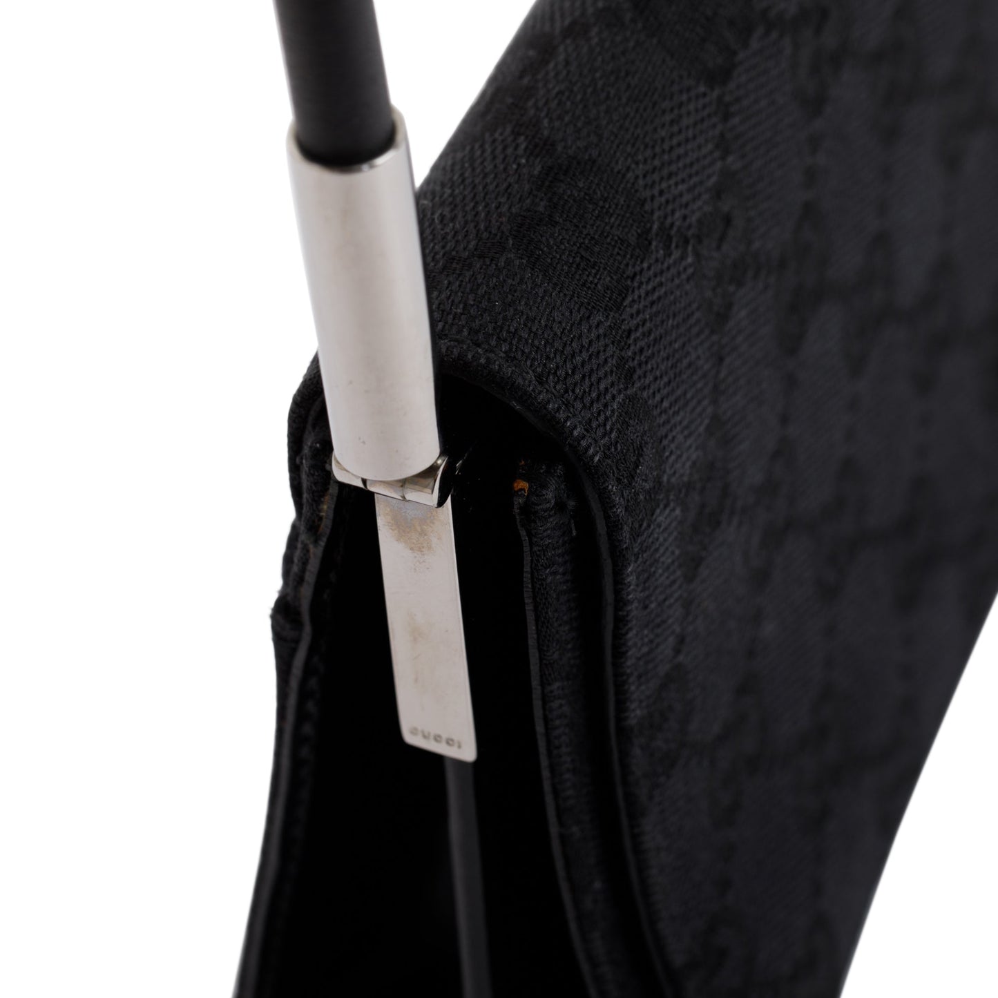 Gucci Black GG Canvas Baguette