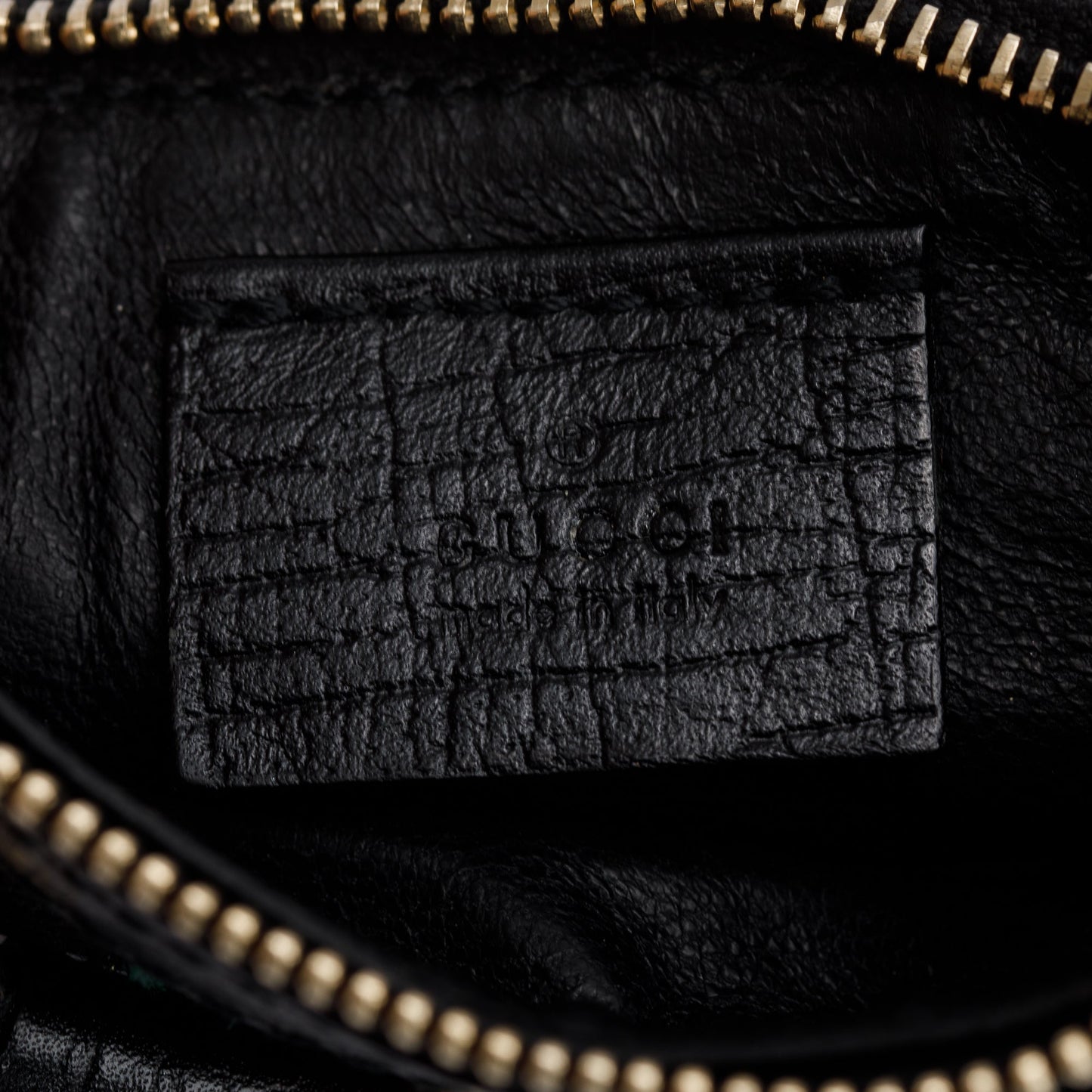 Gucci Black GG Canvas Calsfskin Leather Web Horsebit Key Pouch