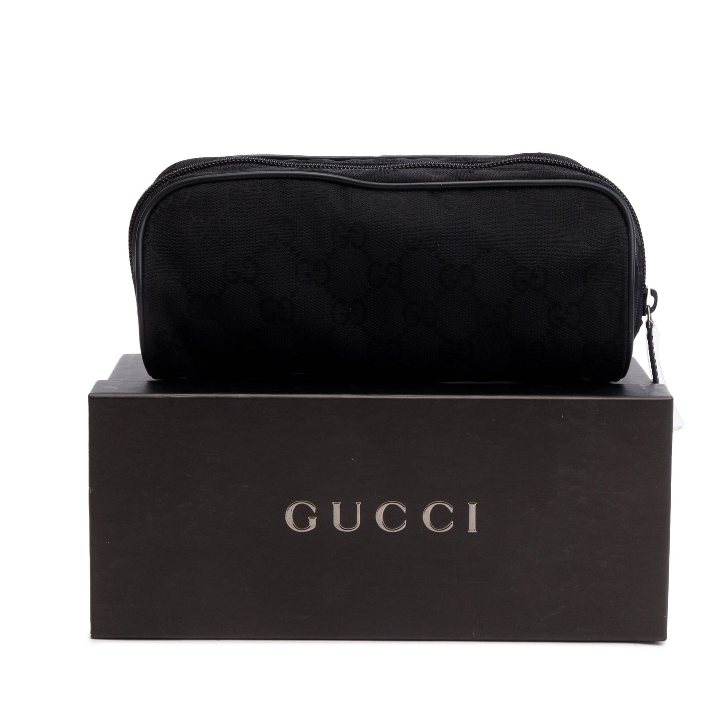 Gucci Black GG Canvas Cosmetic Pouch