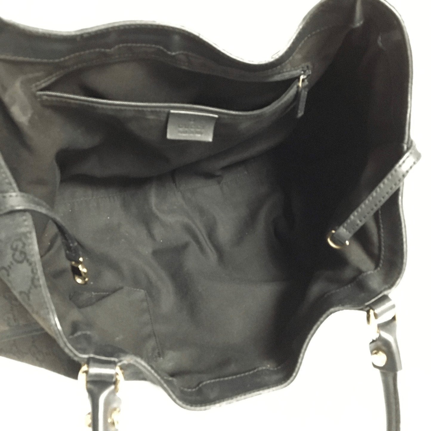 Gucci Black GG Canvas D Large Shoulder Bag