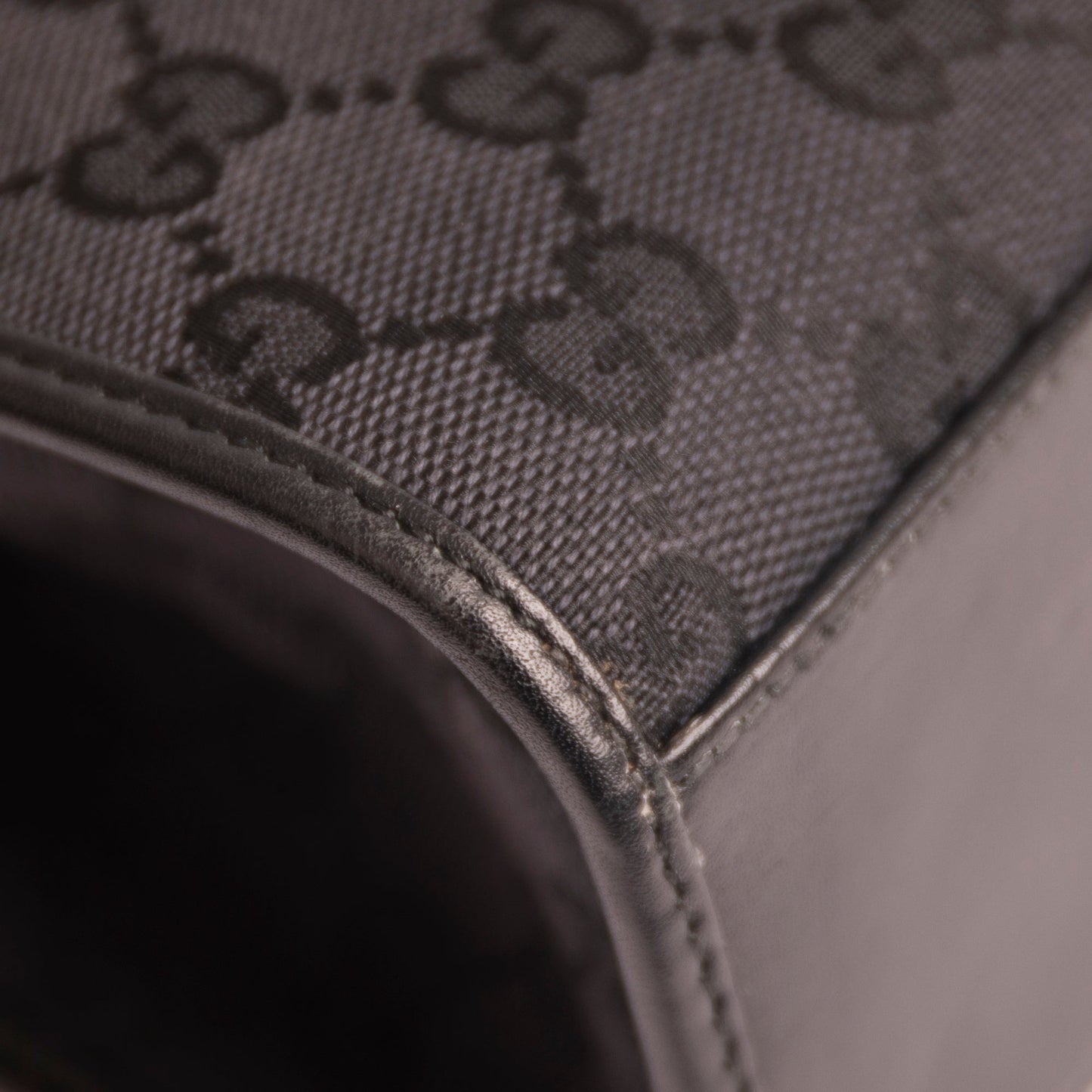 Gucci Black GG Canvas Jackie Bardot Bag