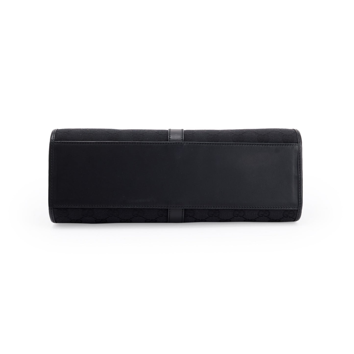 Gucci Black GG Canvas Medium Jackie Bardot Bag