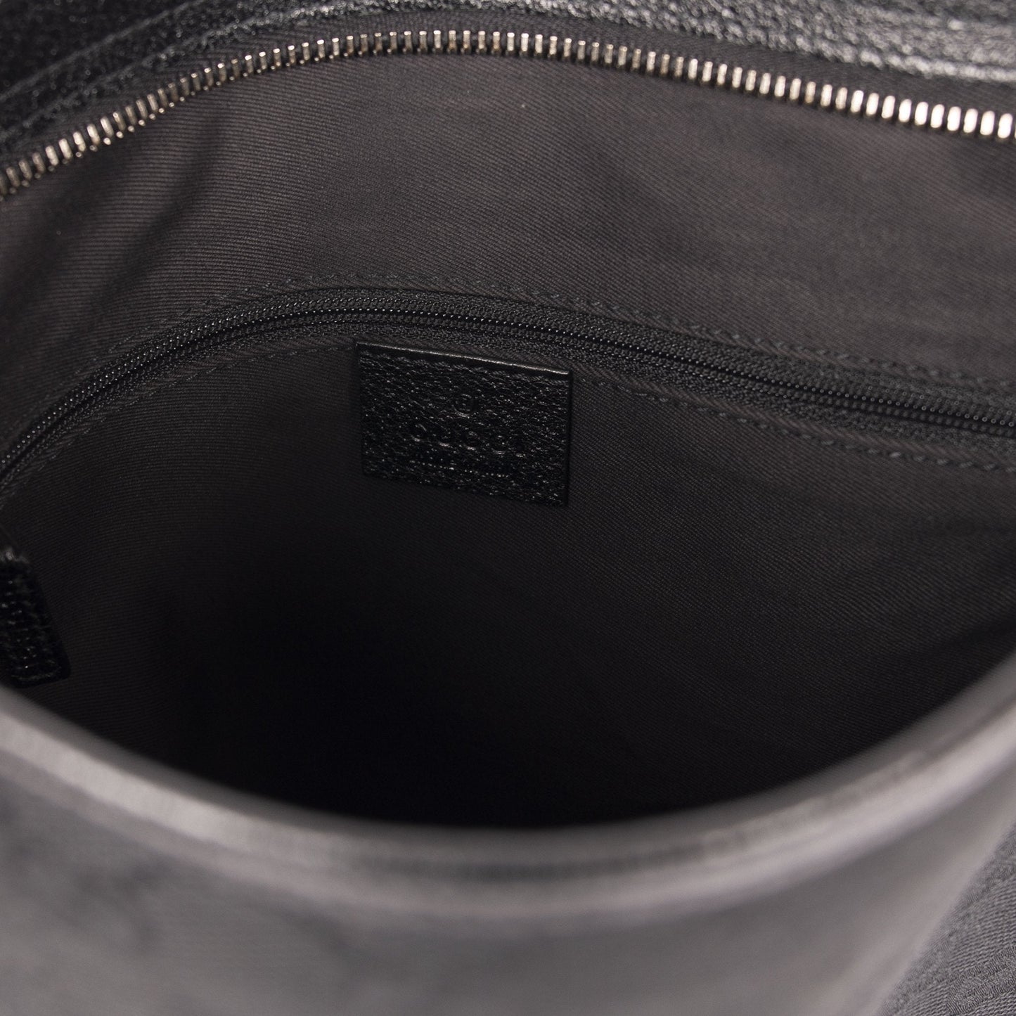 Gucci Black GG Canvas Messenger Bag