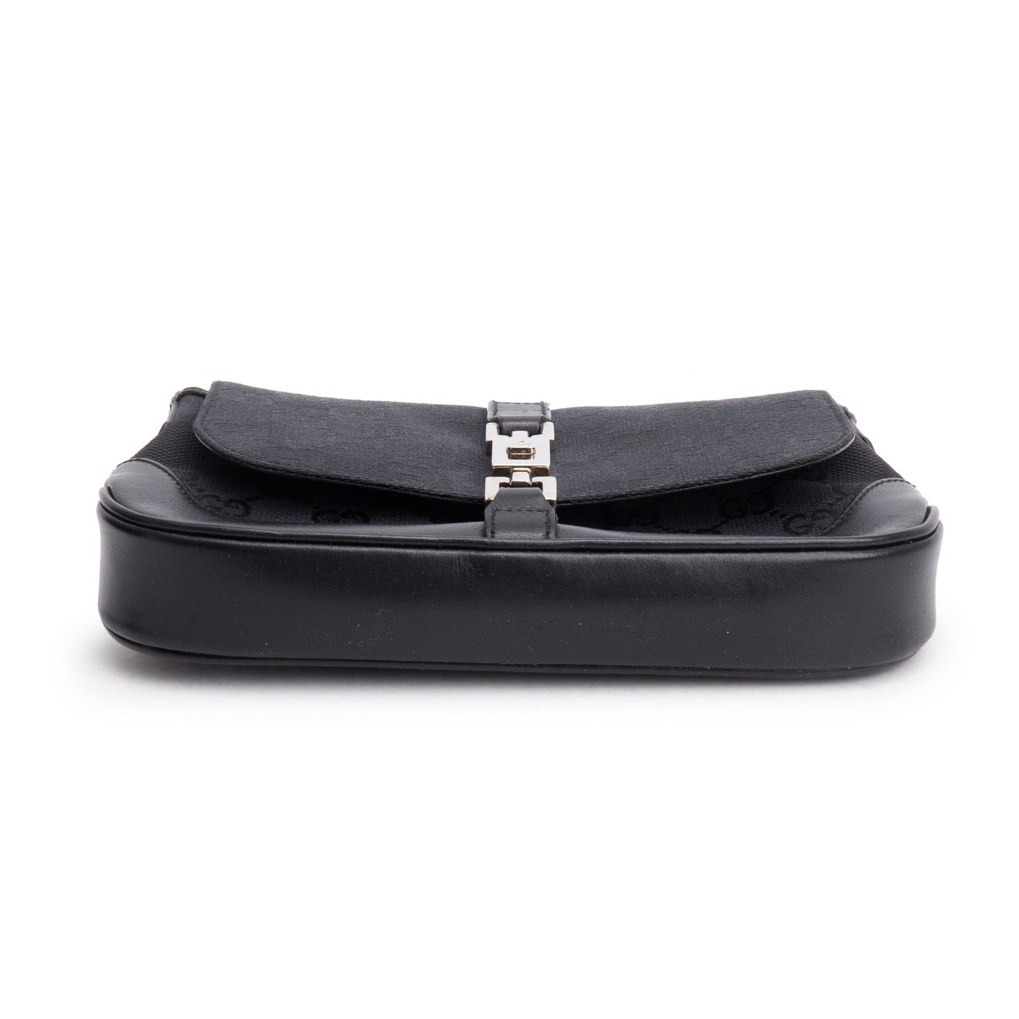 Gucci Black GG Canvas Mini Jackie O Hobo Shoulder Bag
