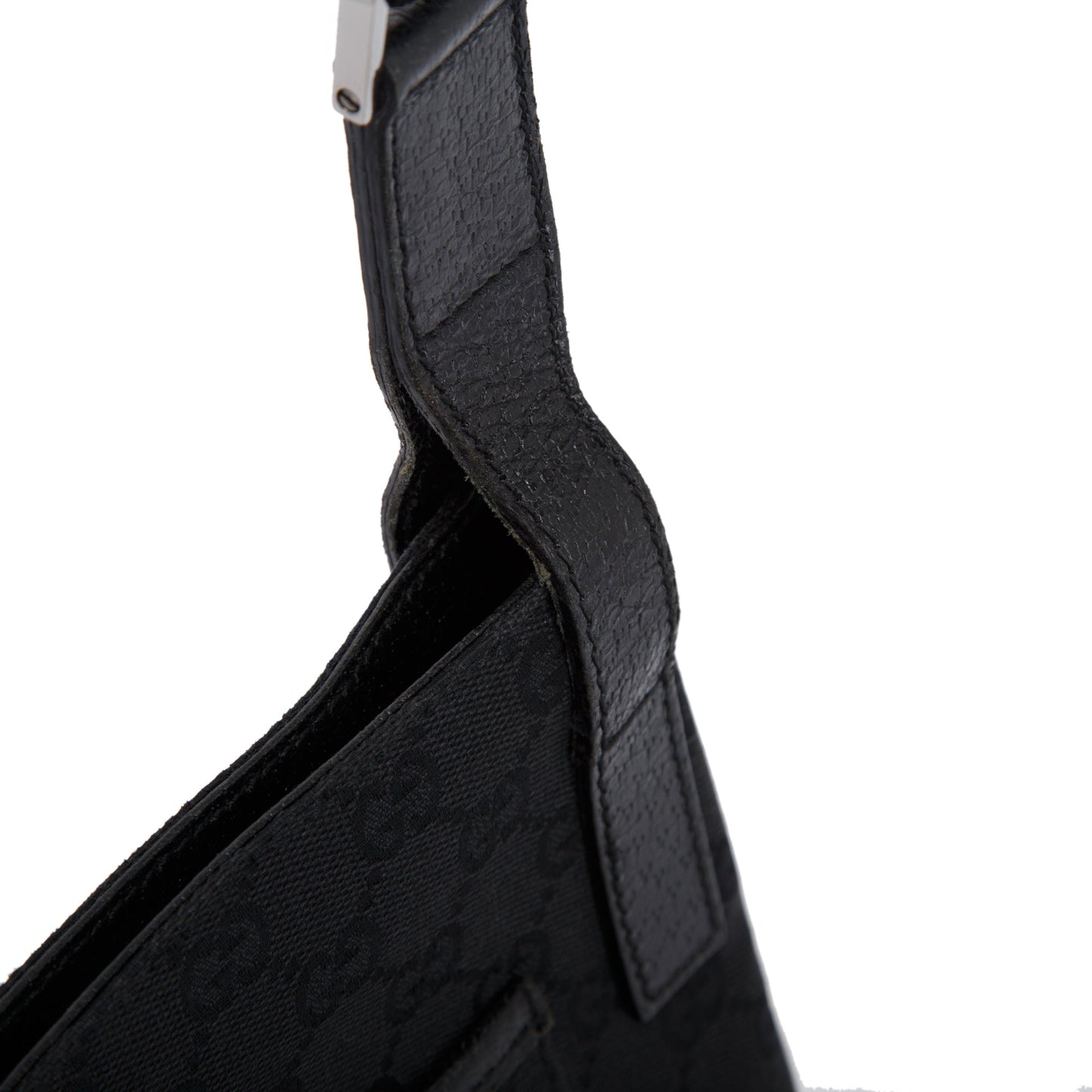 Gucci Black GG Canvas Small Messenger Bag