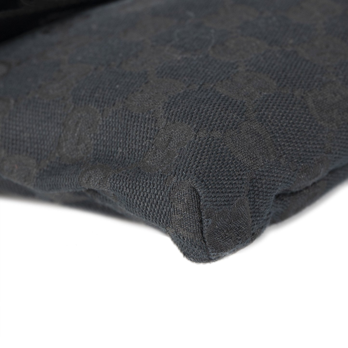 Gucci Black GG Canvas Waist Bag