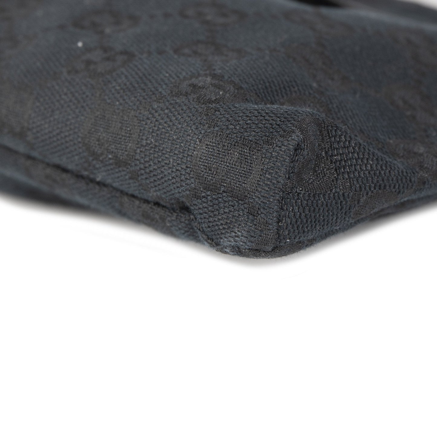 Gucci Black GG Canvas Waist Bag