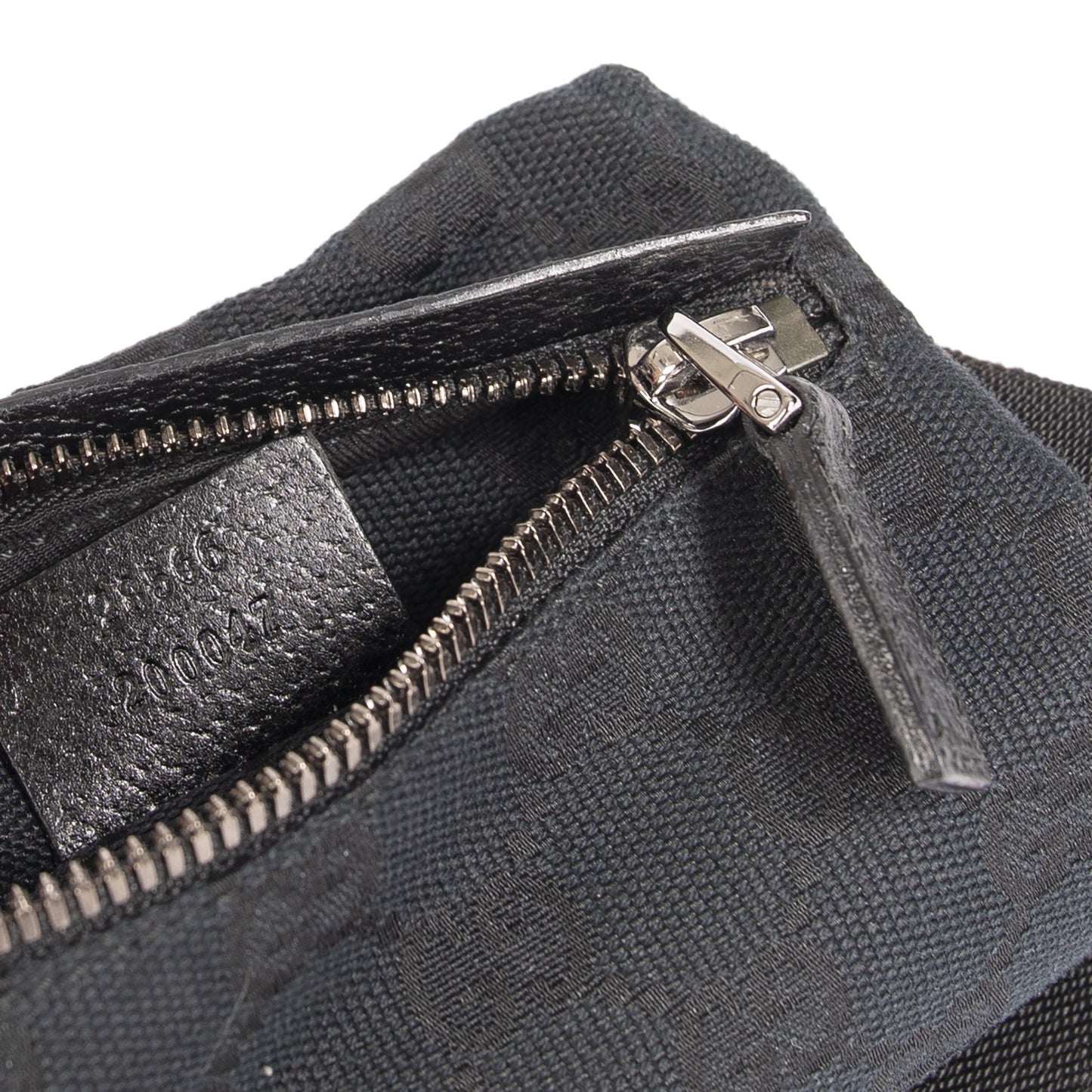 Gucci Black GG Canvas Waist Bag