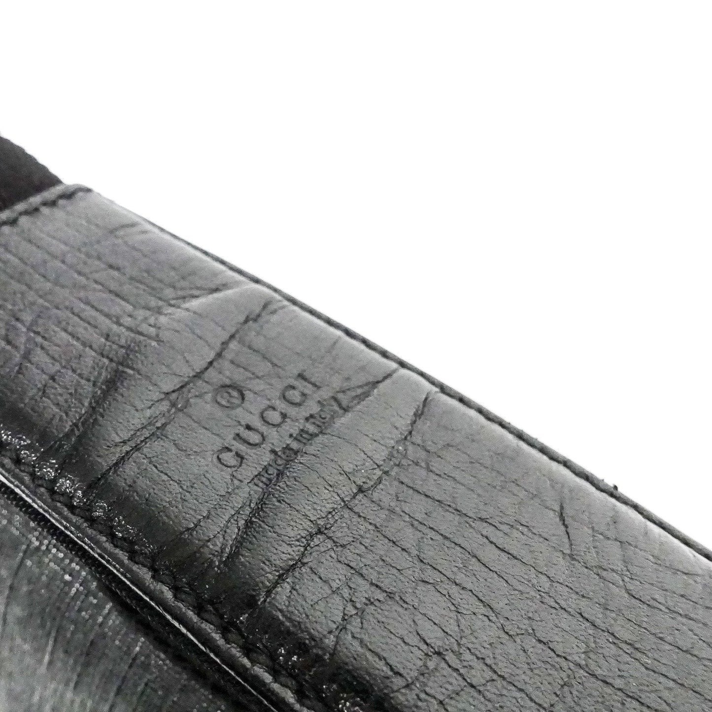 Gucci Black GG Coated Canvas Messenger Bag