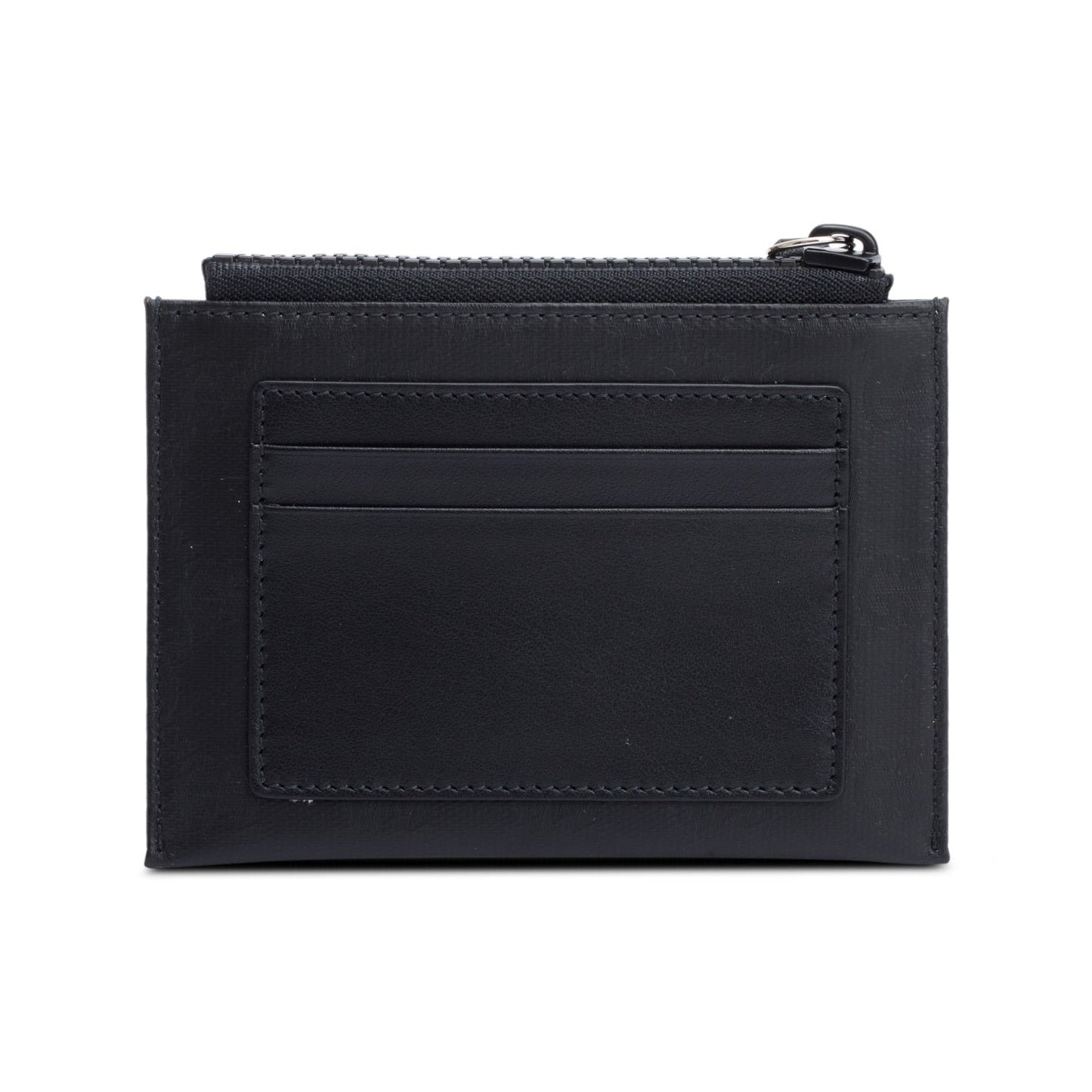 Gucci Black GG Crystal Zip Card Case Wallet