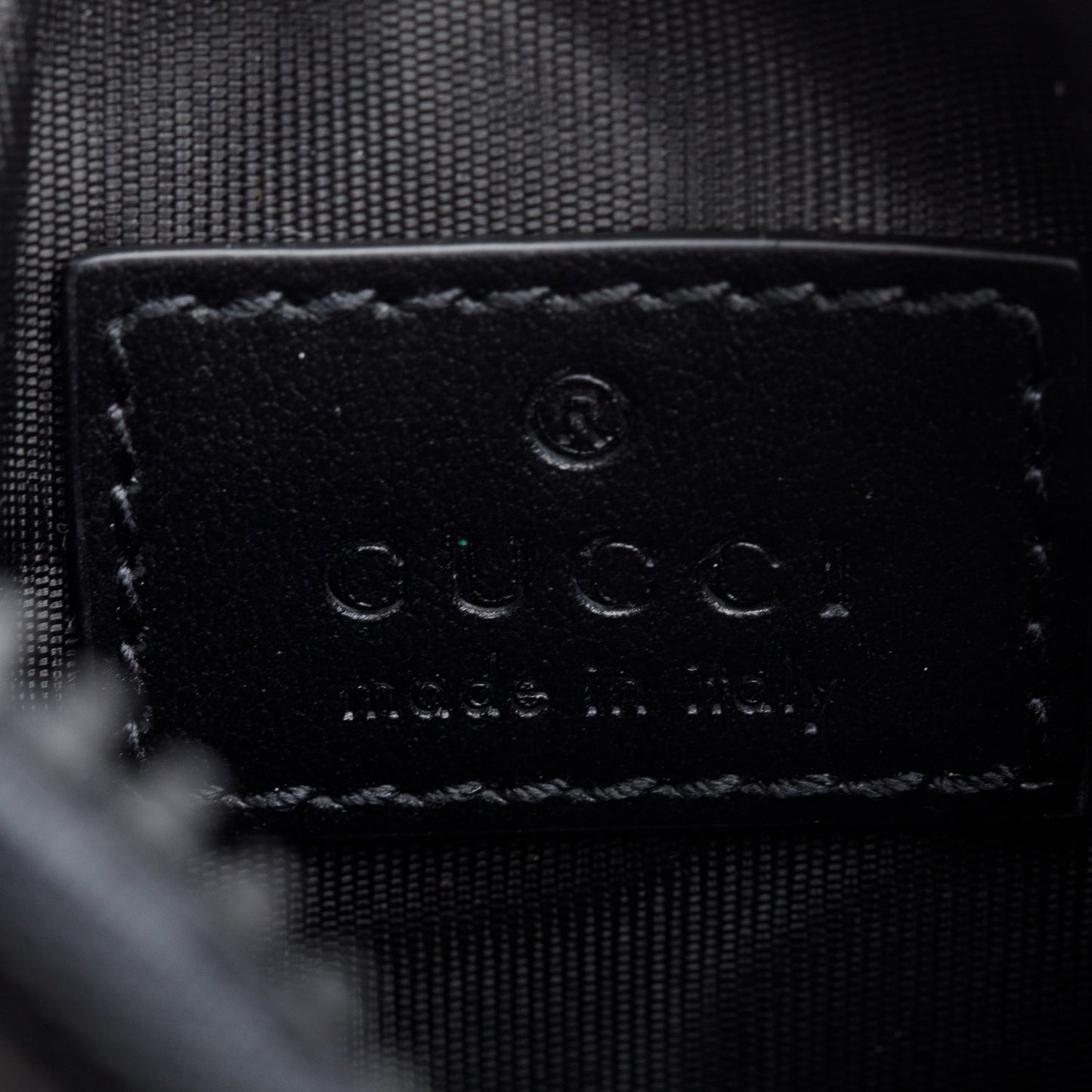 Gucci Black GG Crystal Zip Card Case Wallet