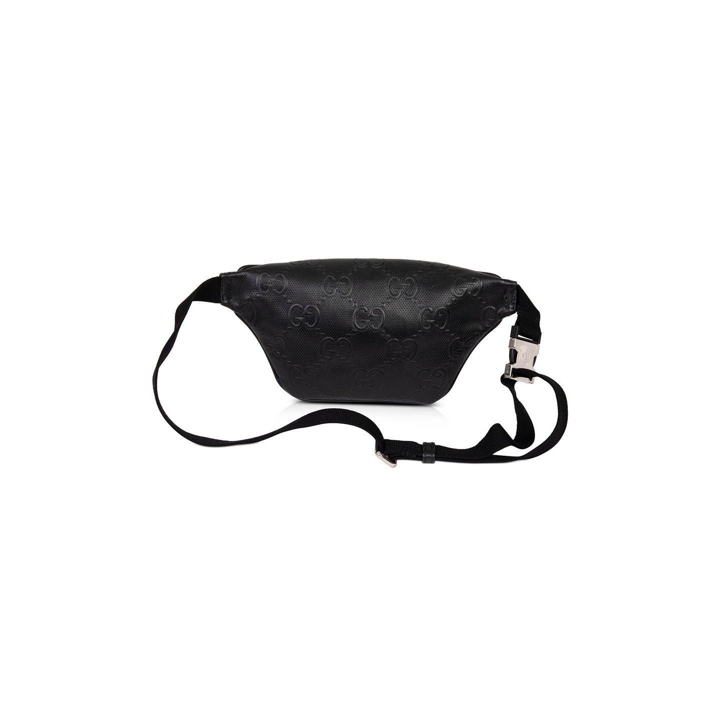 Gucci Black GG Embossed Belt Bag
