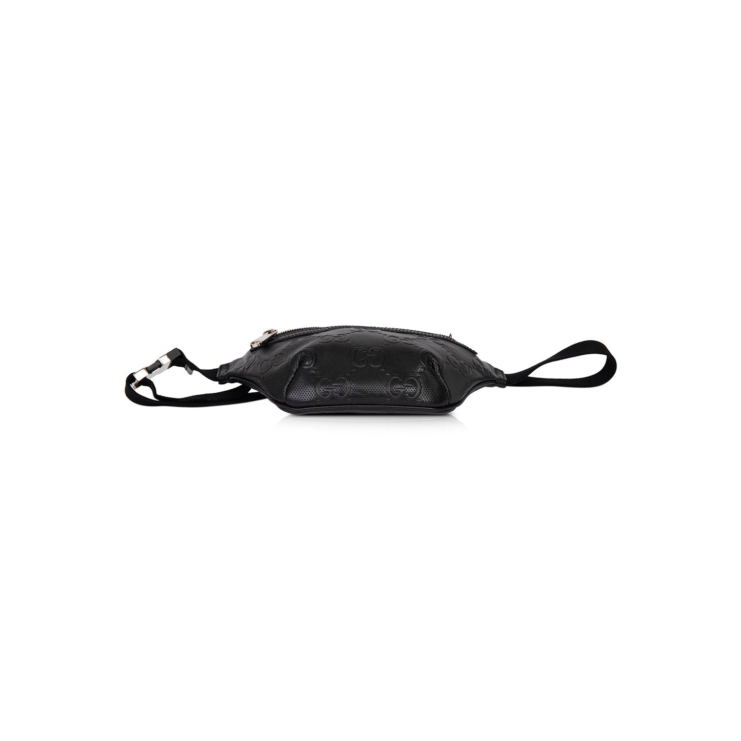 Gucci Black GG Embossed Belt Bag