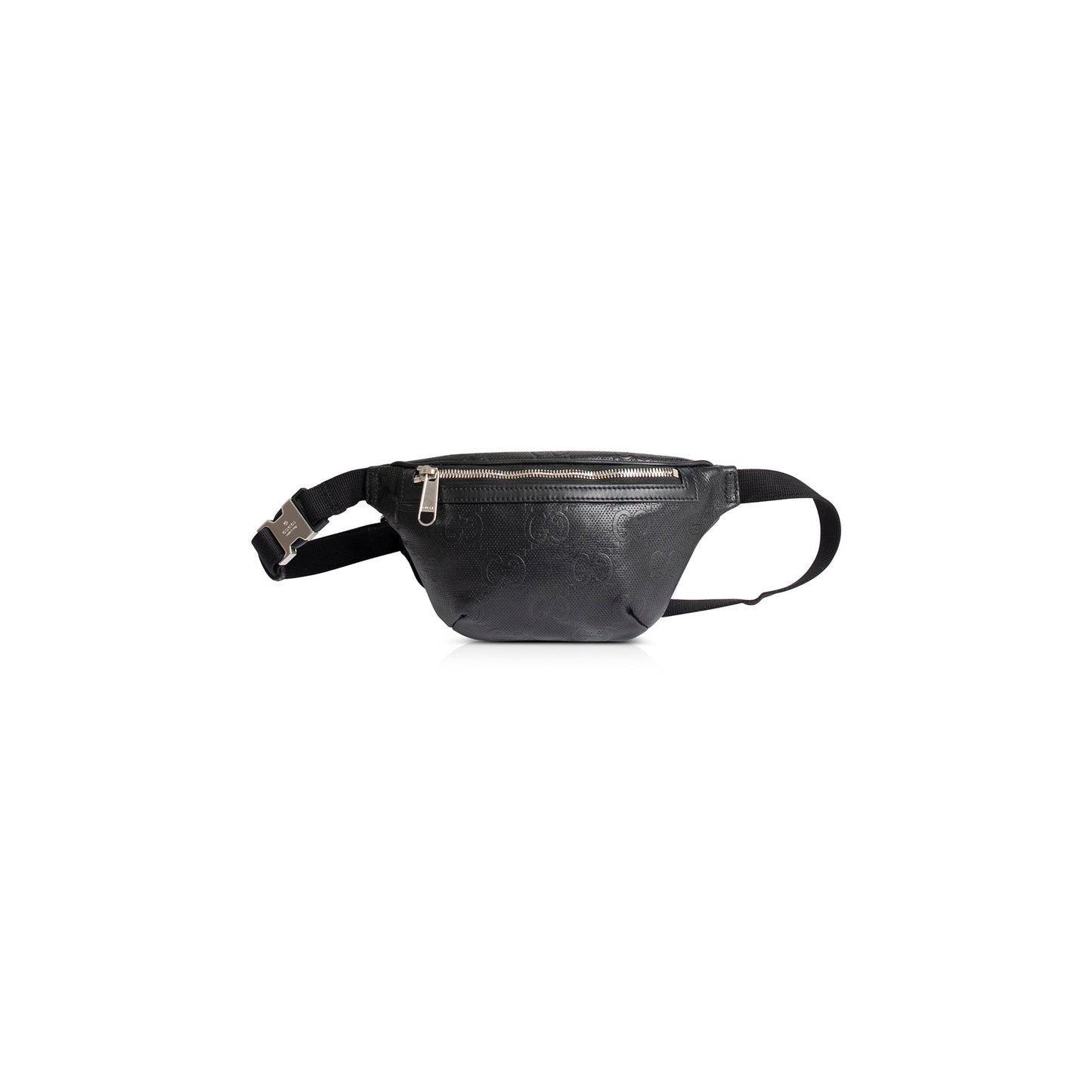 Gucci Black GG Embossed Belt Bag