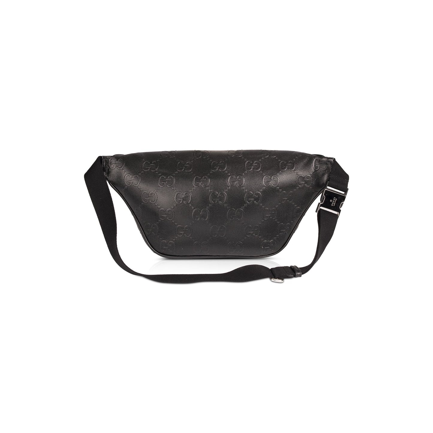 Gucci Black GG Embossed Belt Bag