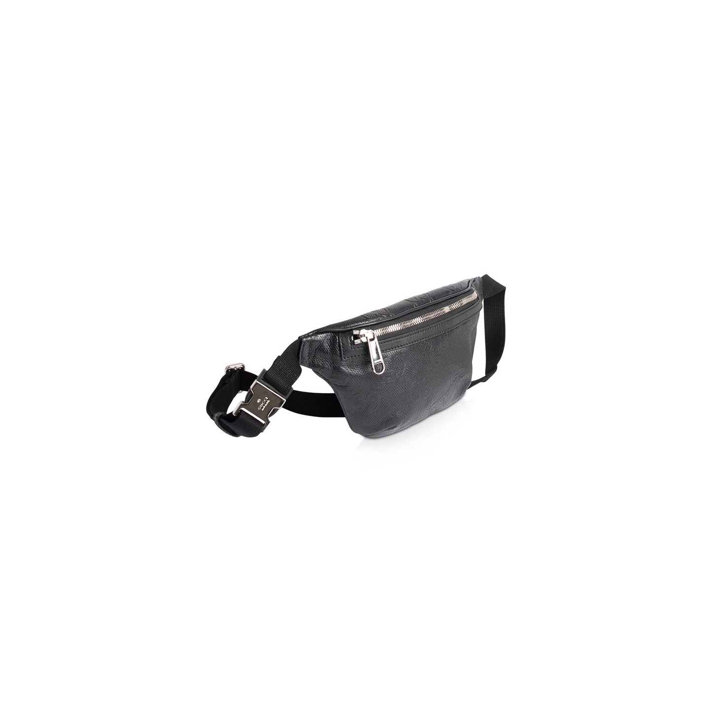 Gucci Black GG Embossed Belt Bag