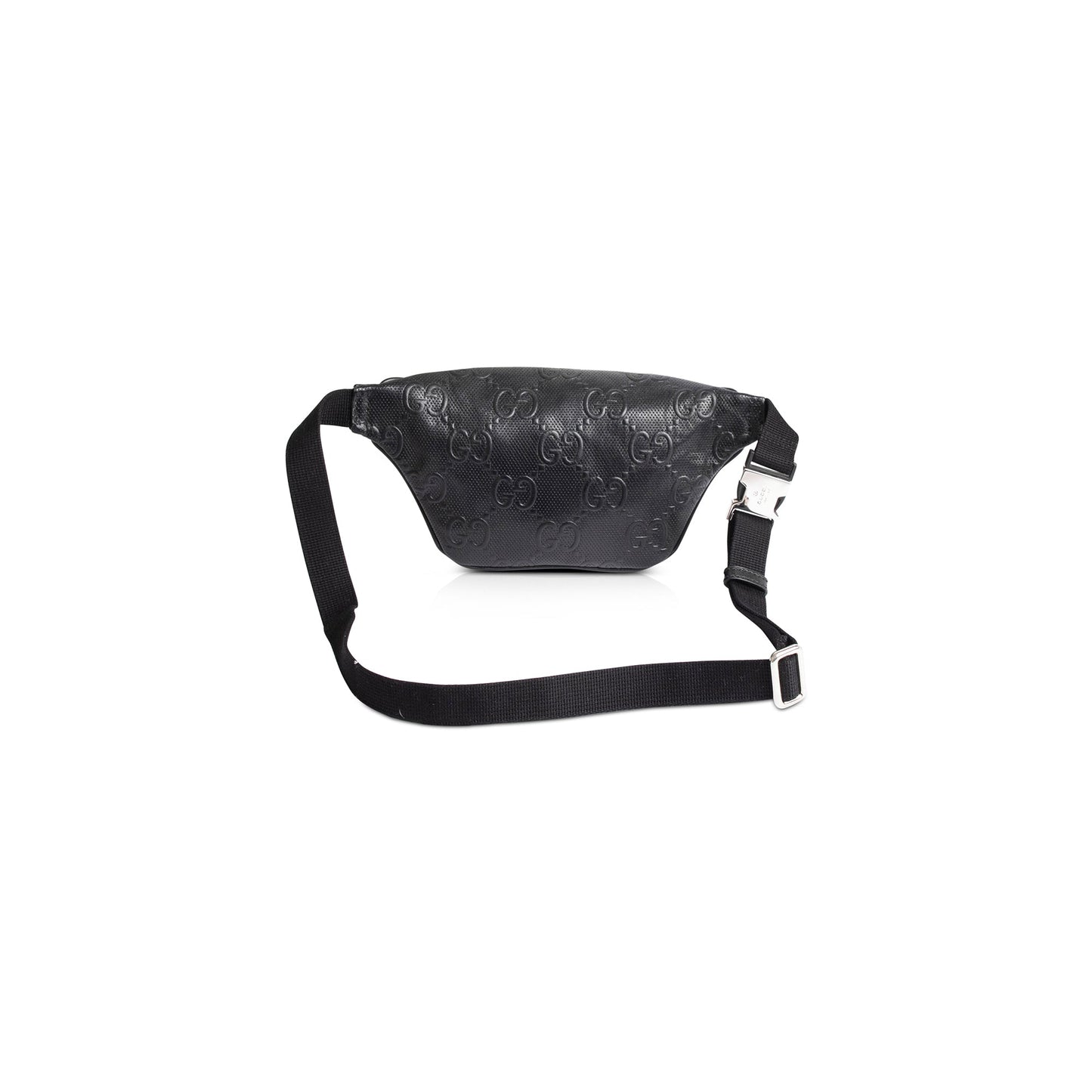 Gucci Black GG Embossed Belt Bag