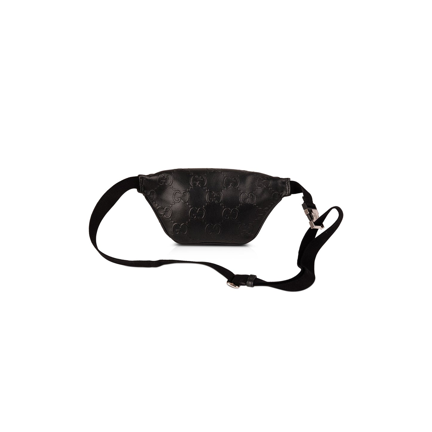Gucci Black GG Embossed Belt Bag