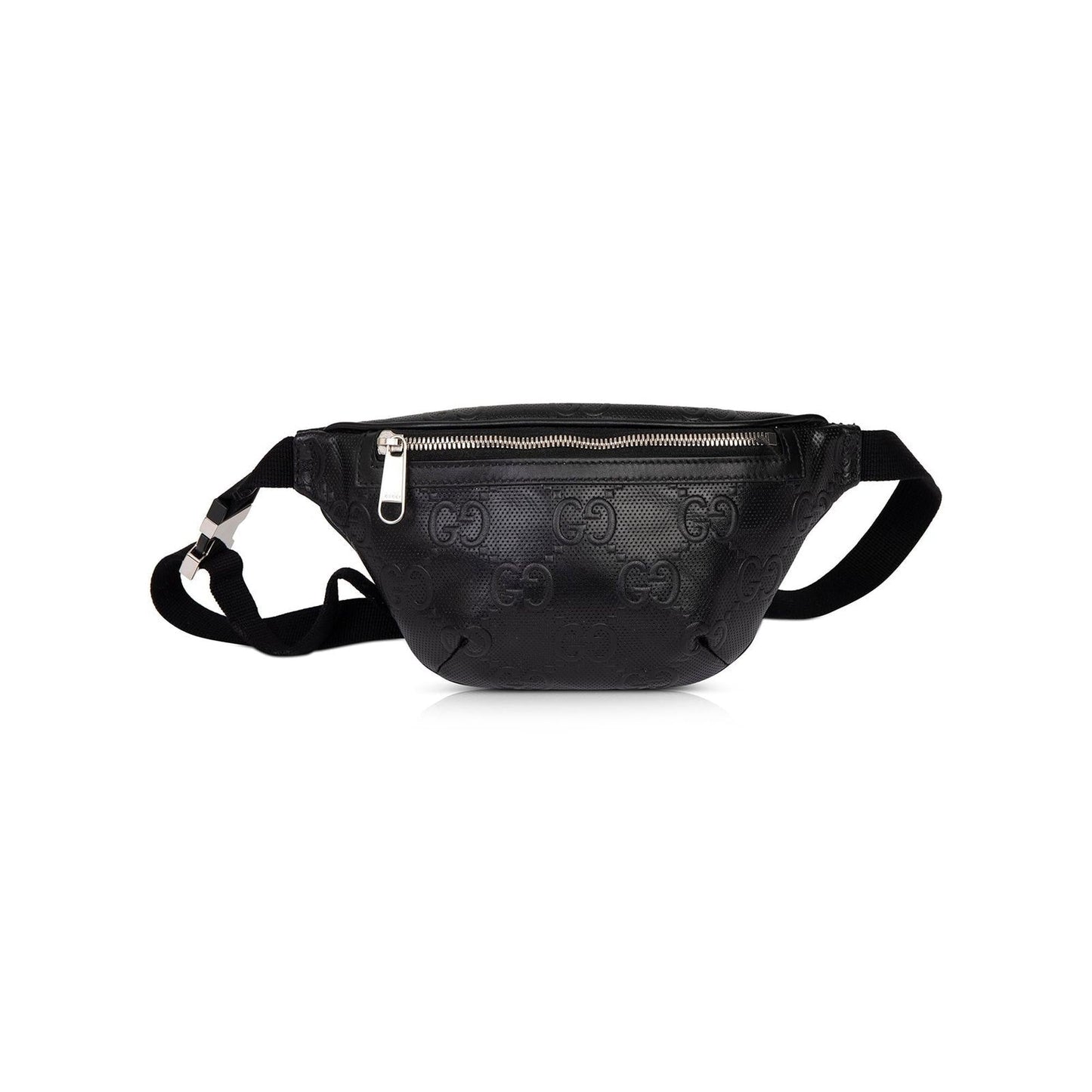 Gucci Black GG Embossed Belt Bag