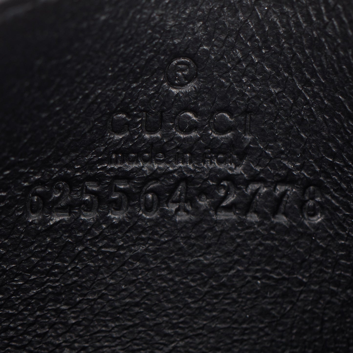 Gucci Black GG Embossed Card Case