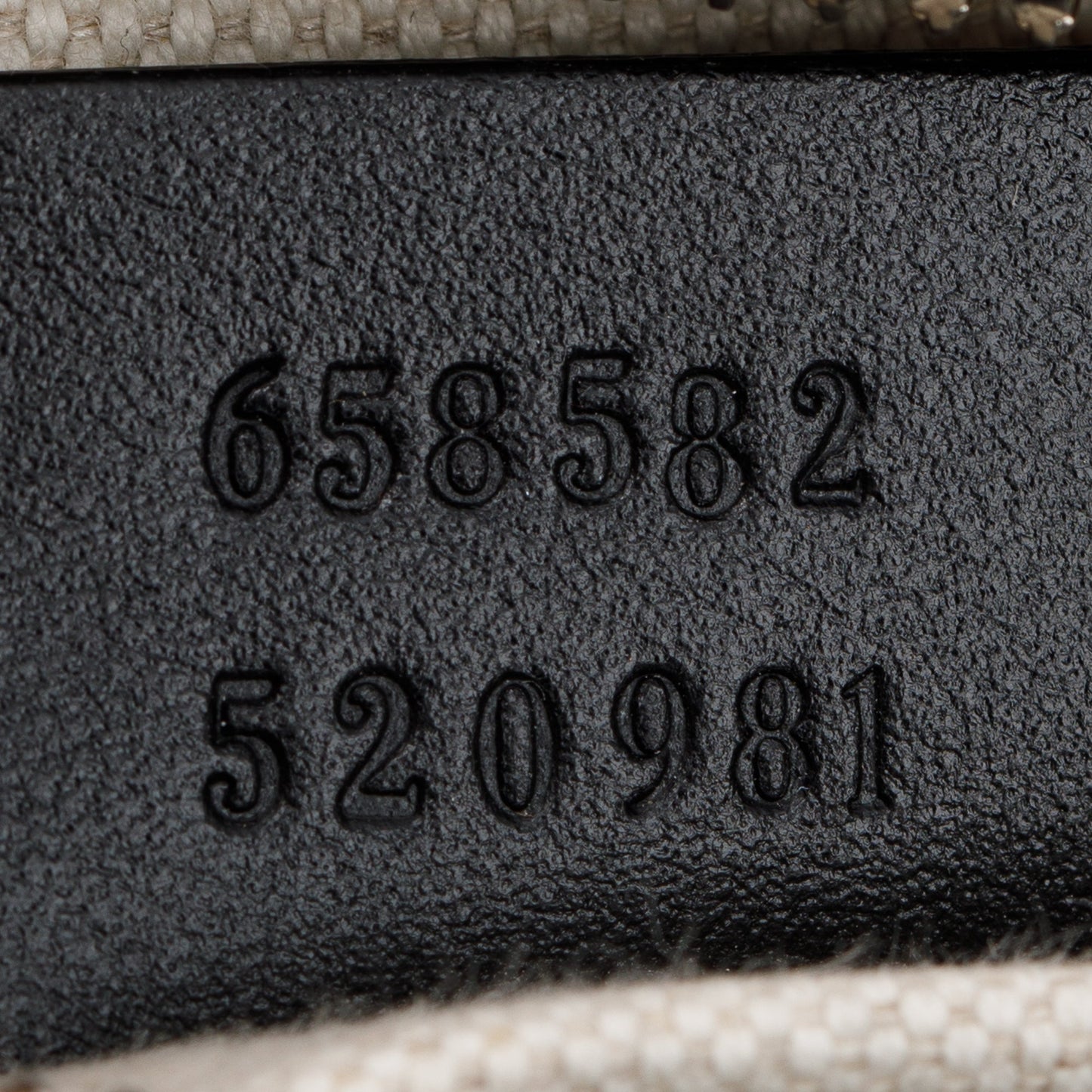 Gucci Black GG Embossed Leather Belt Bag