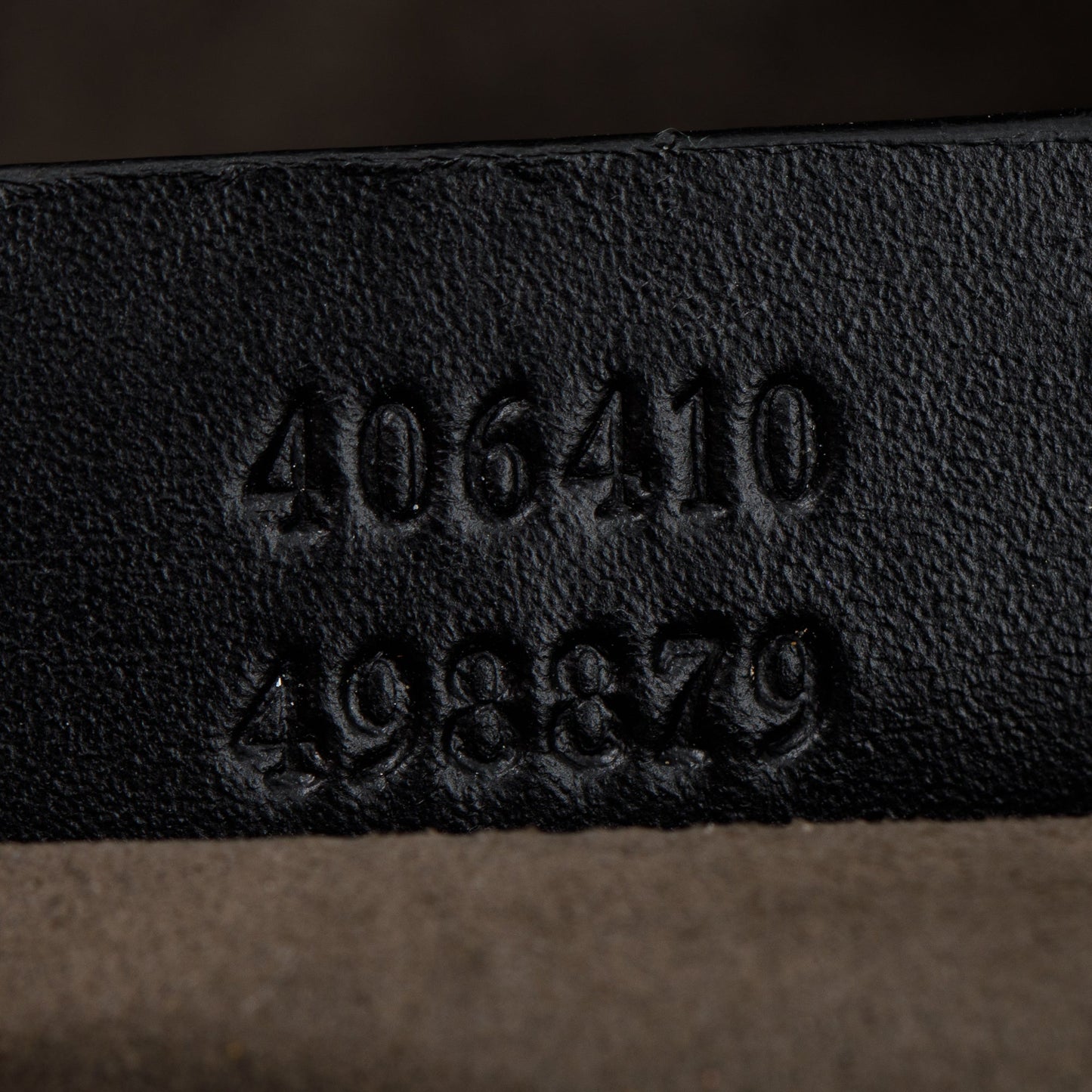Gucci Black GG Embossed Leather Small Messenger Bag