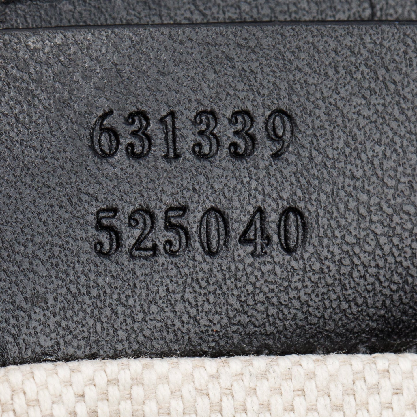 Gucci Black GG Embossed Perforated Leather Double Belt Bag