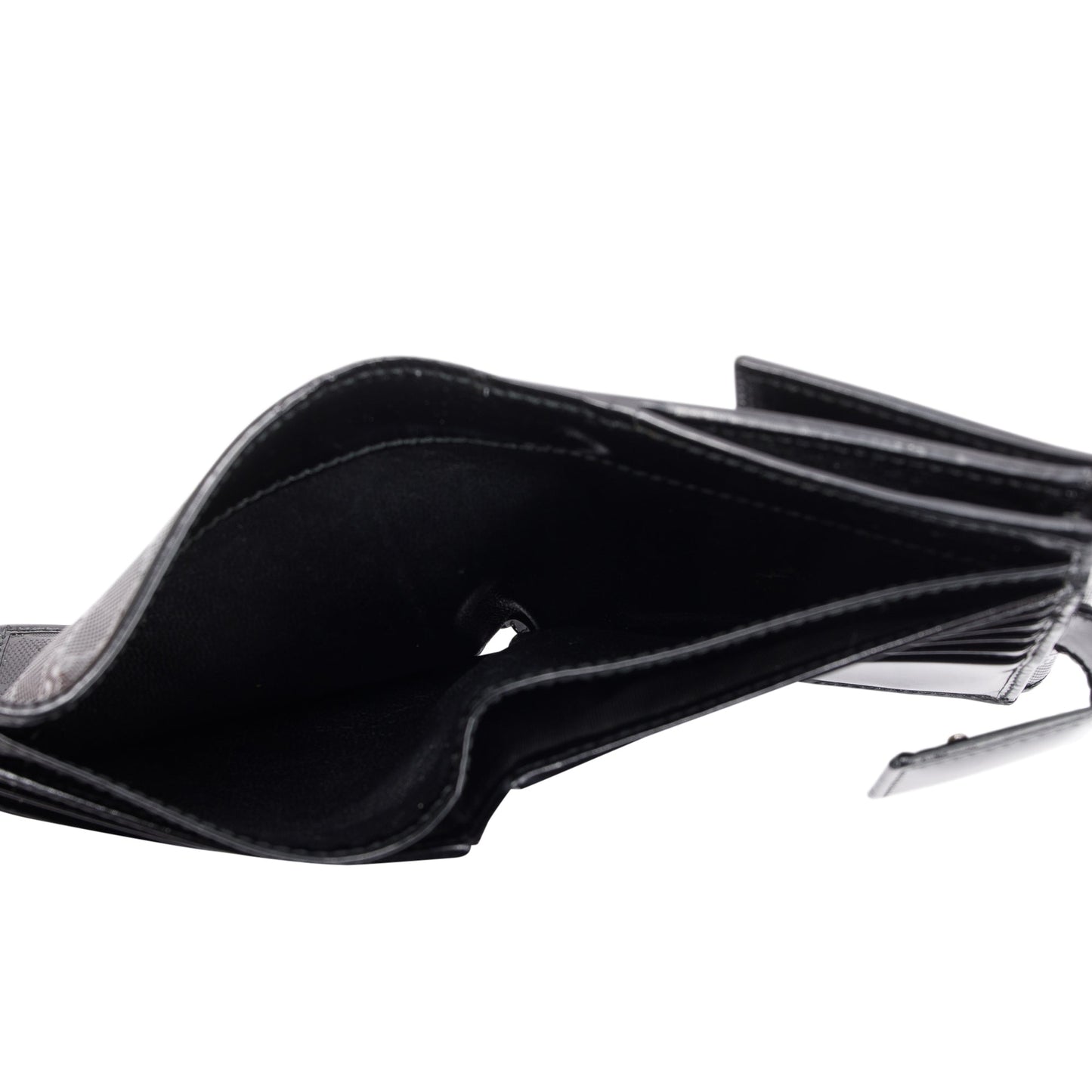 Gucci Black GG Imprime Compact French Wallet