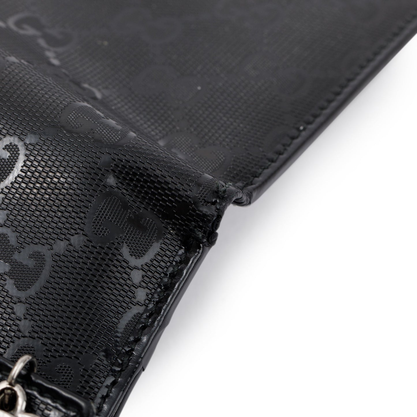 Gucci Black GG Imprime Compact French Wallet