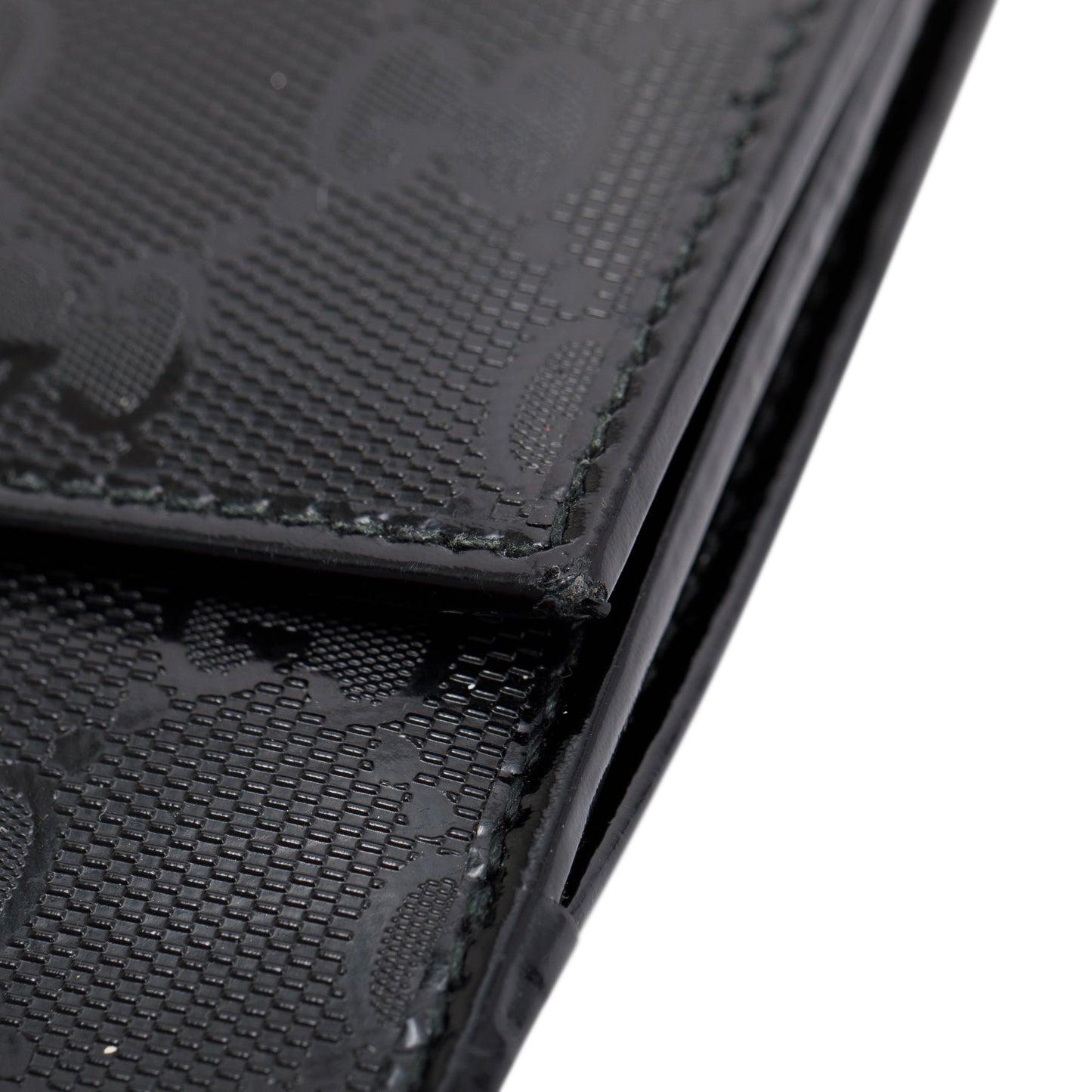 Gucci Black GG Imprime Compact French Wallet