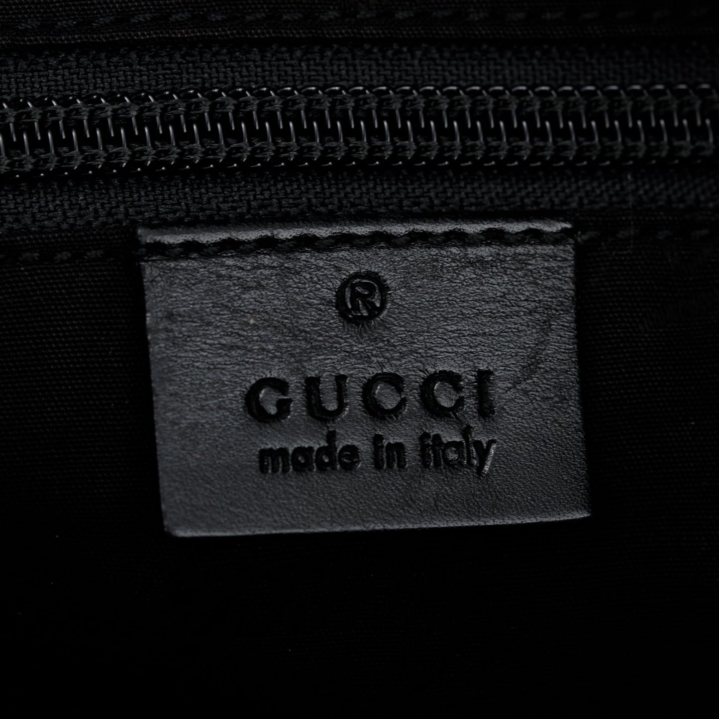 Gucci Black GG Imprime Monogram Messenger Bag