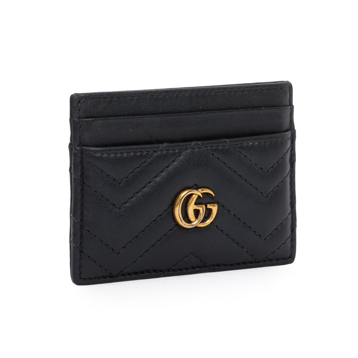 Gucci Black GG Marmont Card Case
