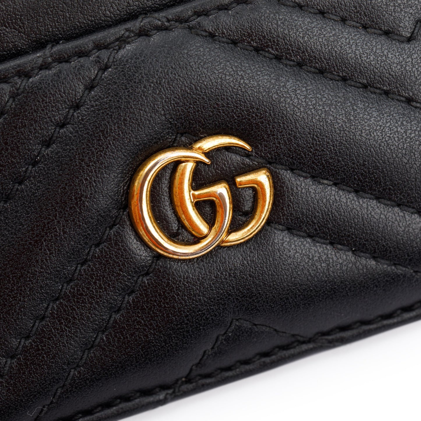 Gucci Black GG Marmont Card Case