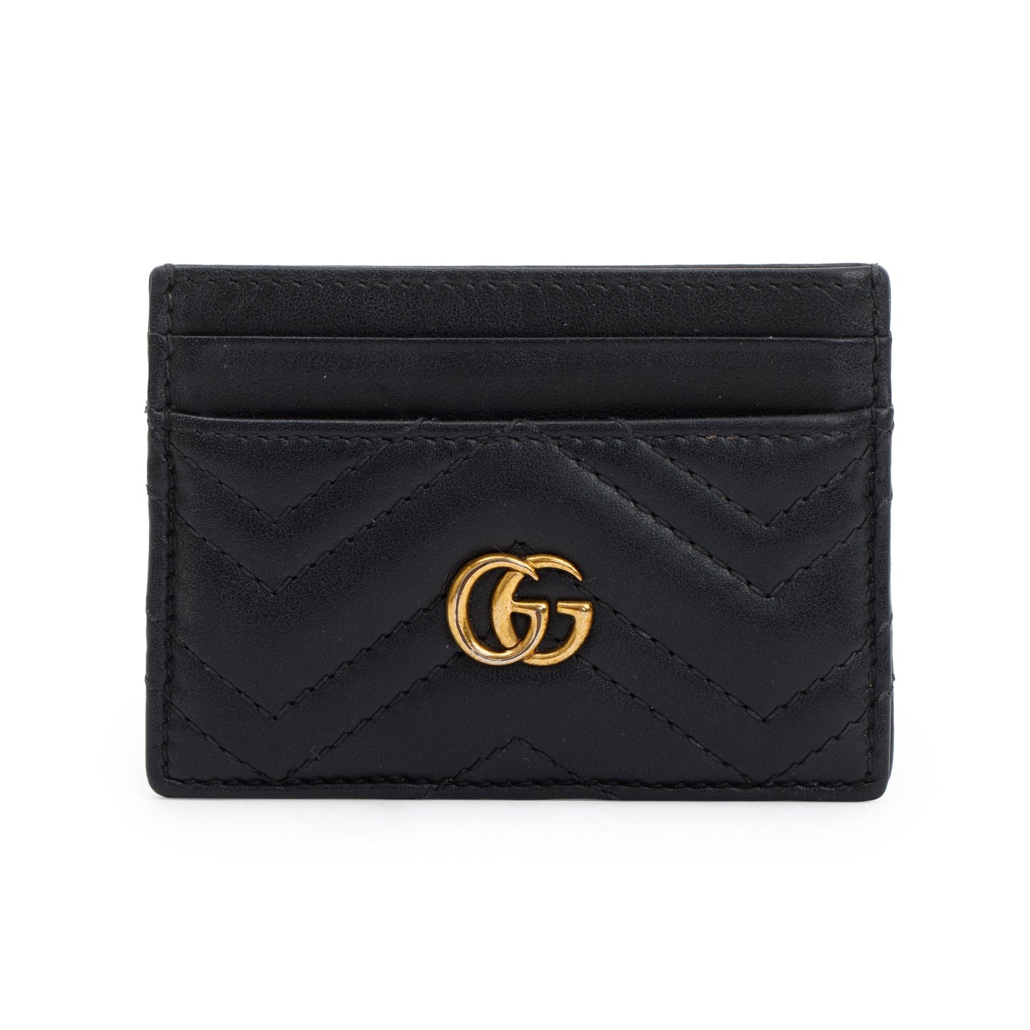 Gucci Black GG Marmont Card Case