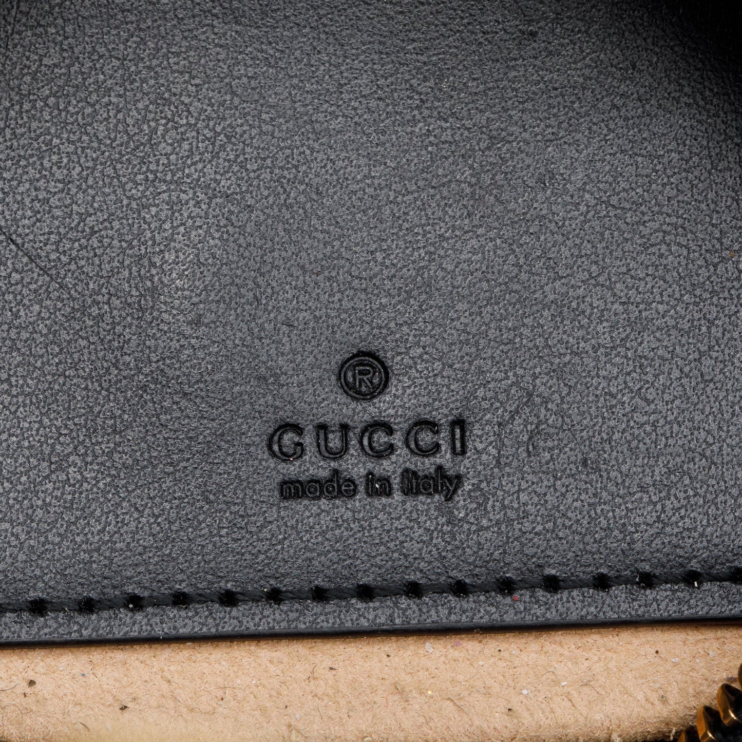 Gucci Black GG Marmont Half-Moon Shaped Mini Bag