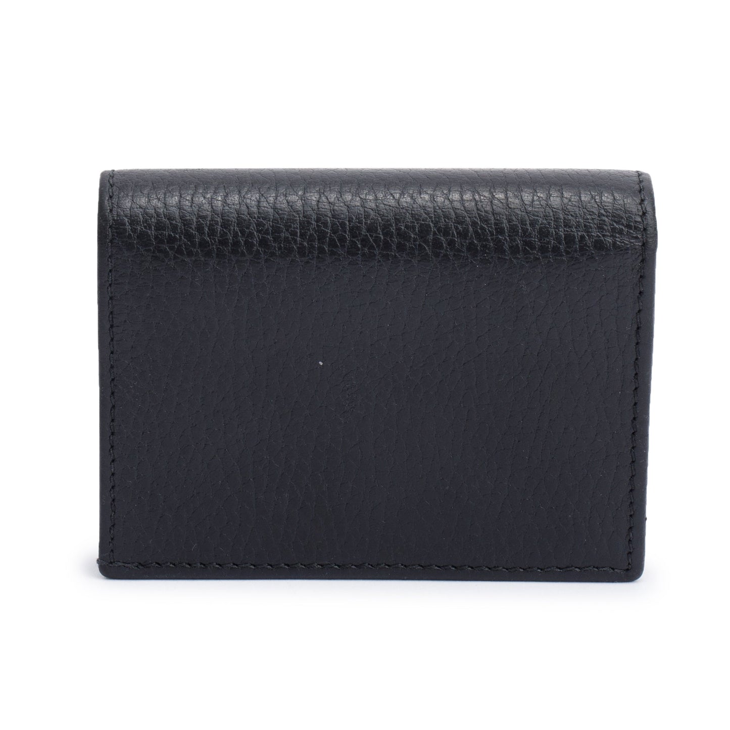 Gucci Black GG Marmont Leather Card Case Wallet