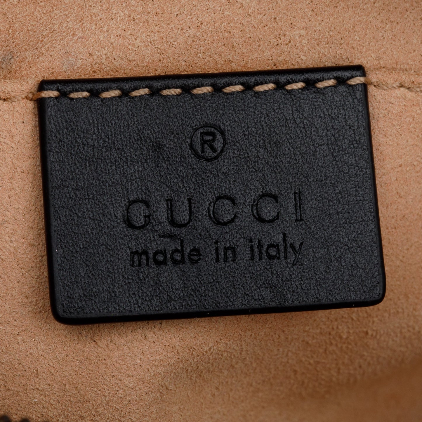 Gucci Black GG Marmont Matelasse Leather Belt Bag, Size 85 34