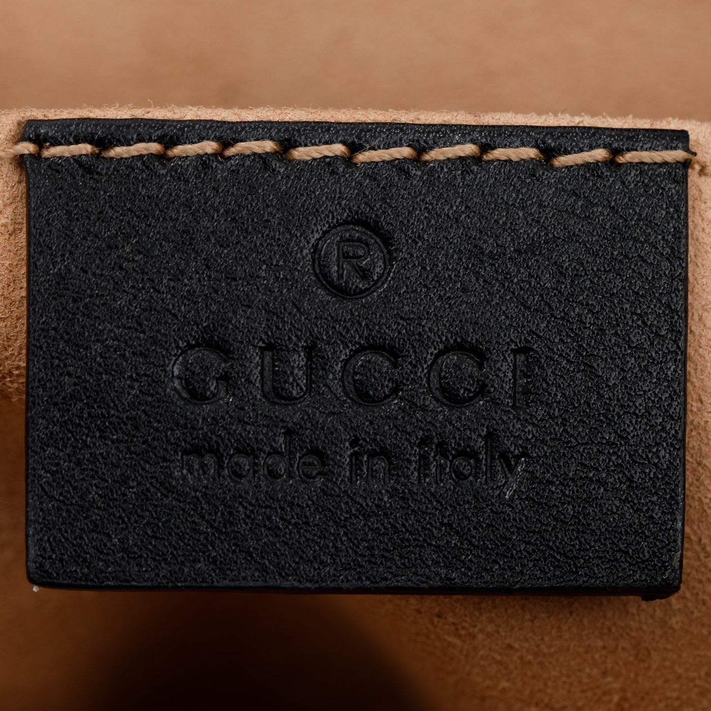 Gucci Black GG Marmont Matelasse Leather Belt Bag