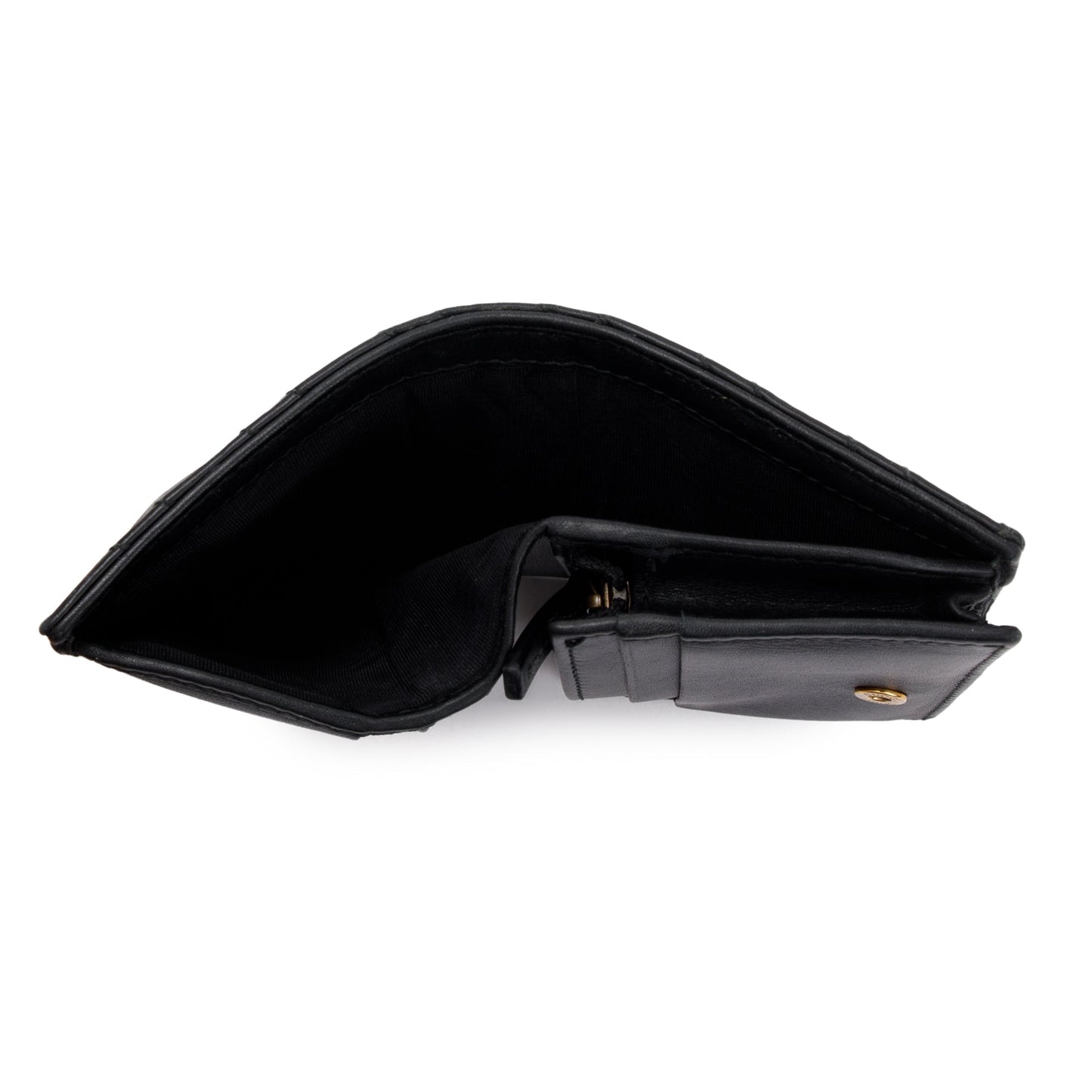 Gucci Black GG Marmont Matelasse Leather Card Case Wallet