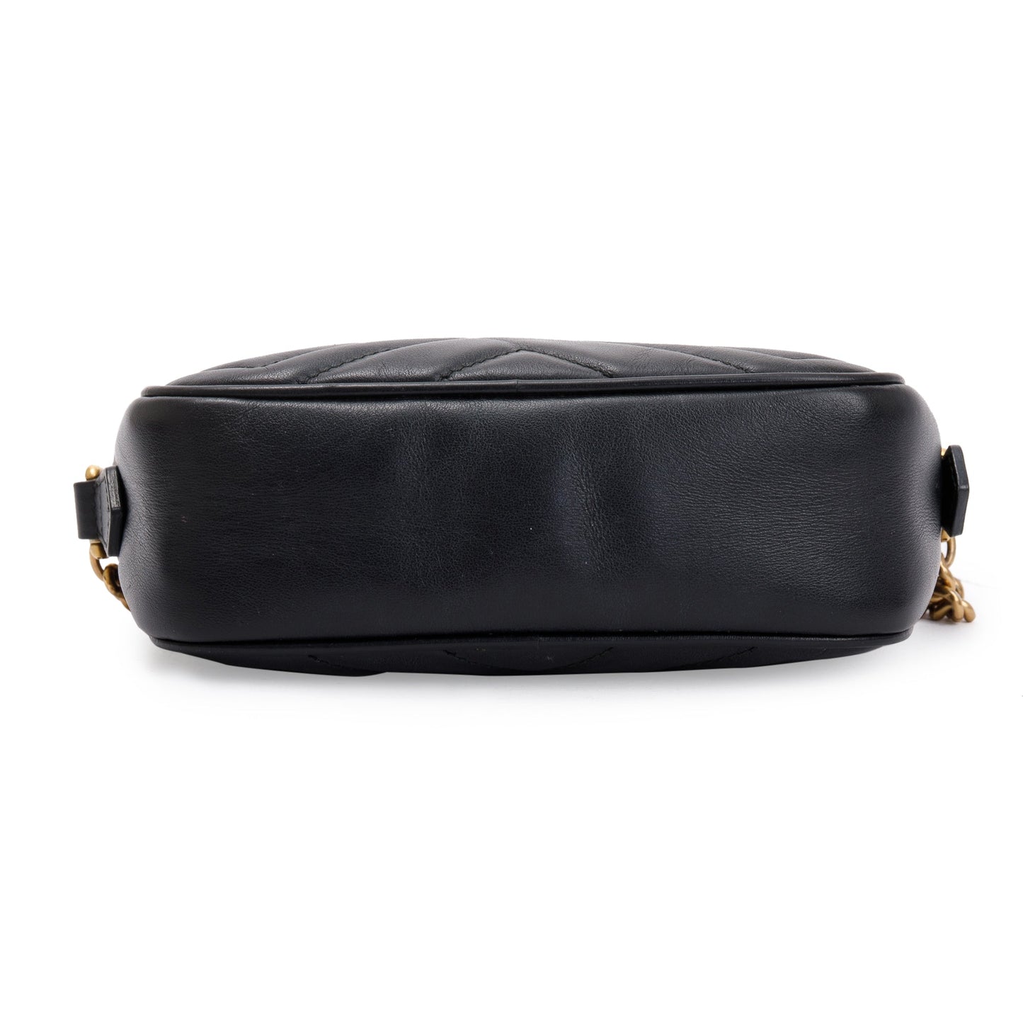 Gucci Black GG Marmont Matelasse Leather Mini Bag