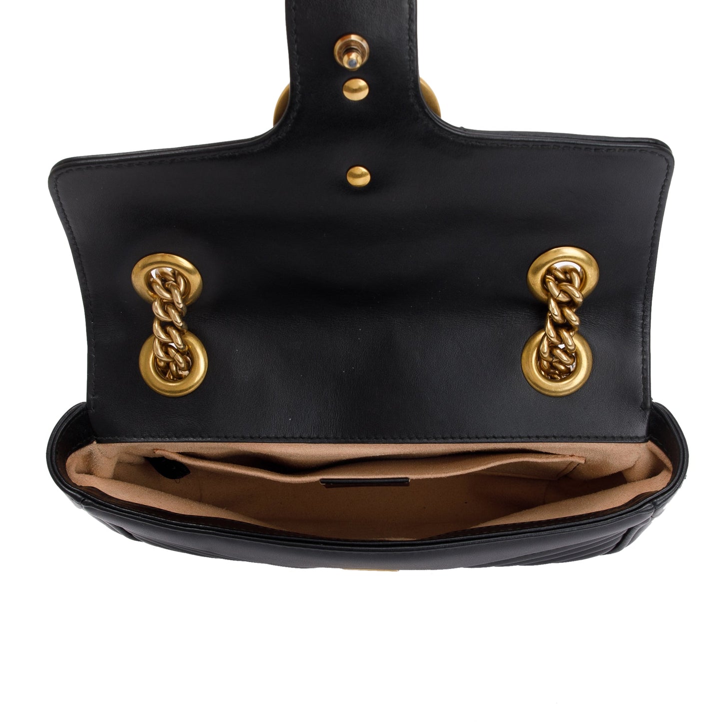 Gucci Black GG Marmont Matelasse Leather Mini Shoulder Bag