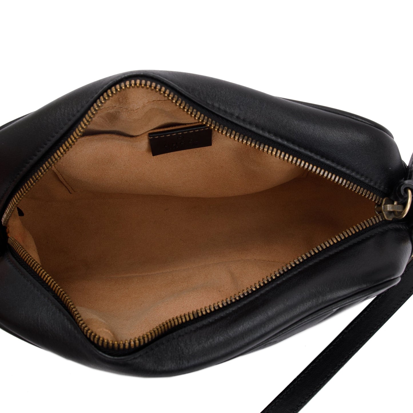 Gucci Black GG Marmont Matelasse Leather Small Shoulder Bag