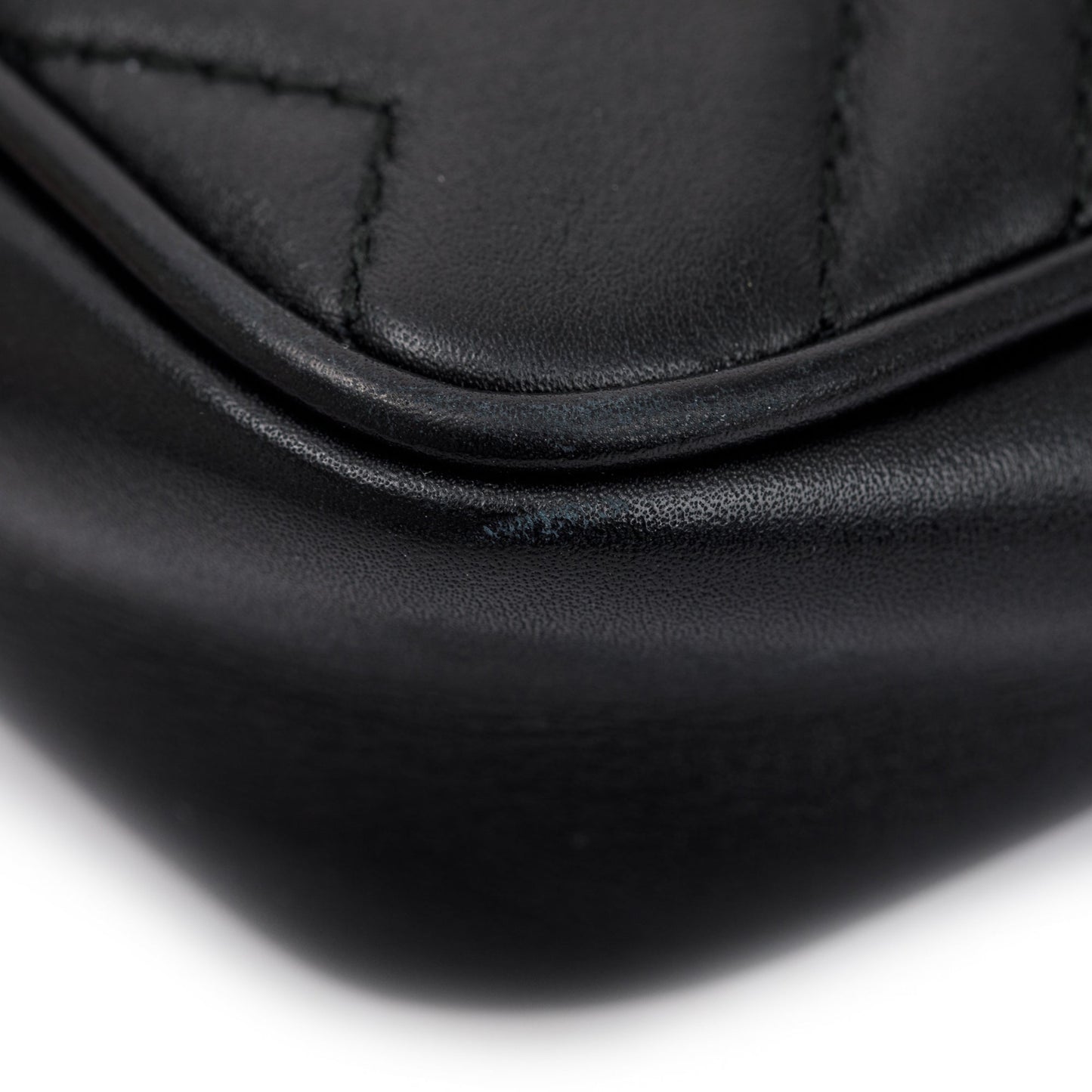 Gucci Black GG Marmont Matelasse Leather Super Mini Bag