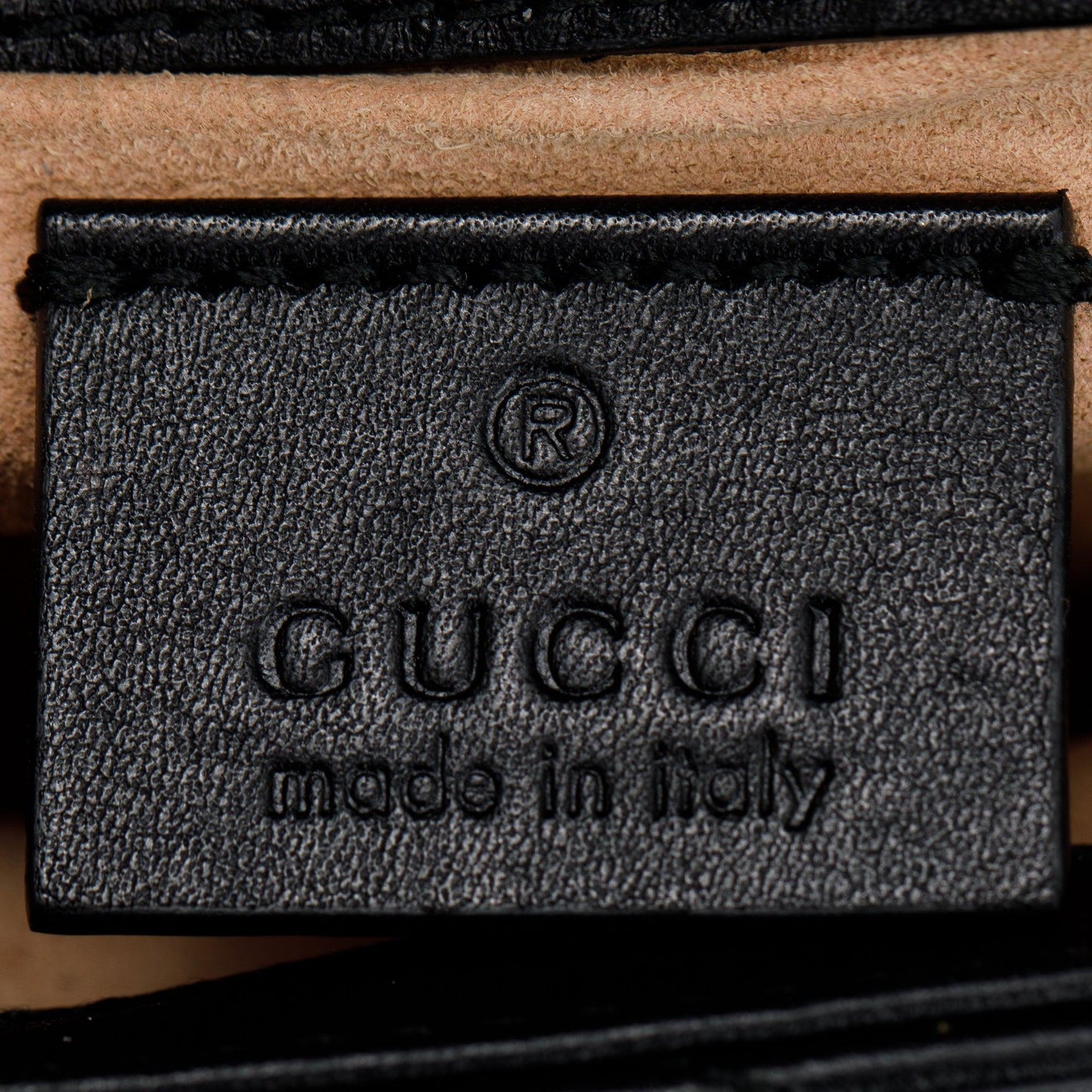 Gucci Black GG Marmont Matelasse Leather Super Mini Bag
