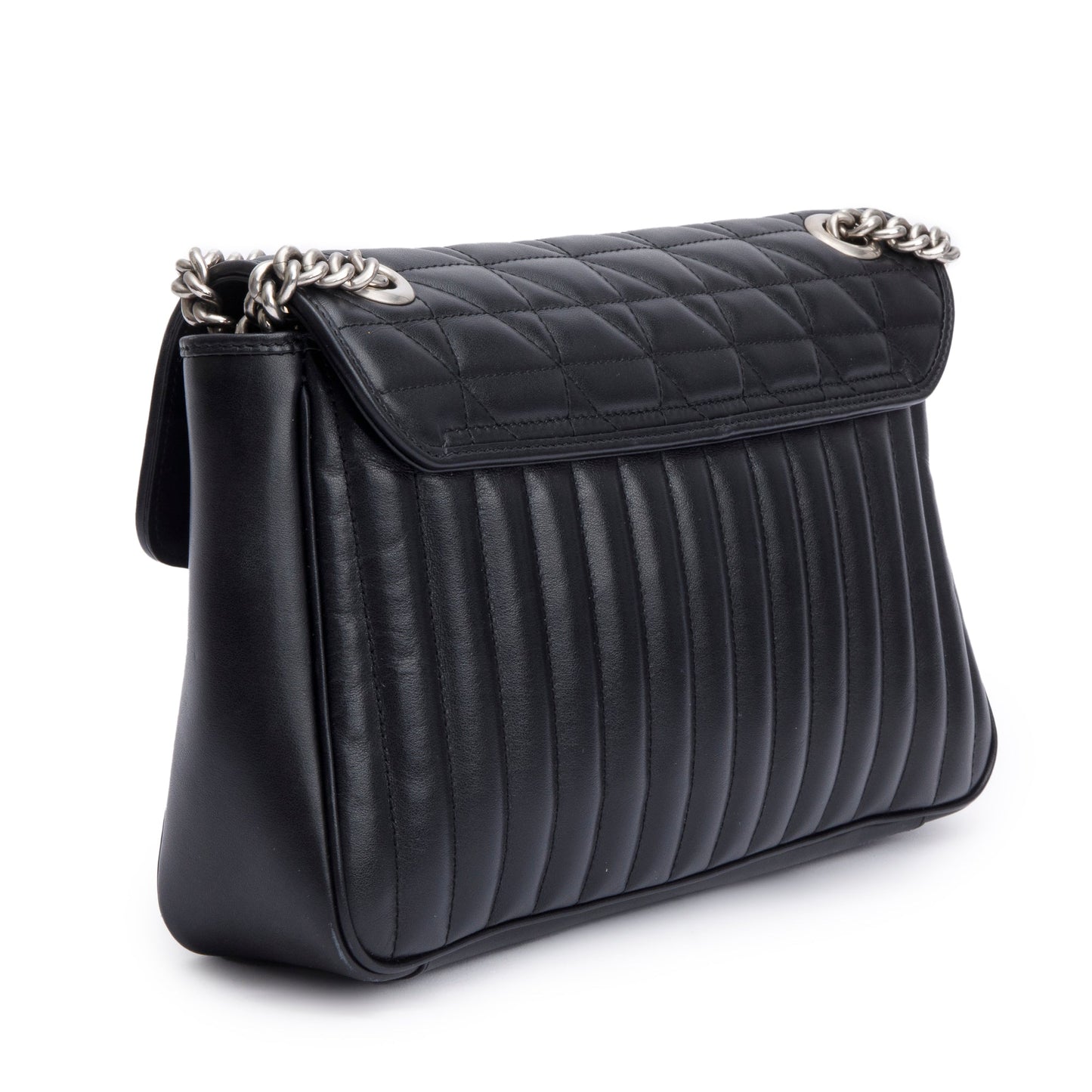 Gucci Black GG Marmont Matelasse Medium Shoulder Bag
