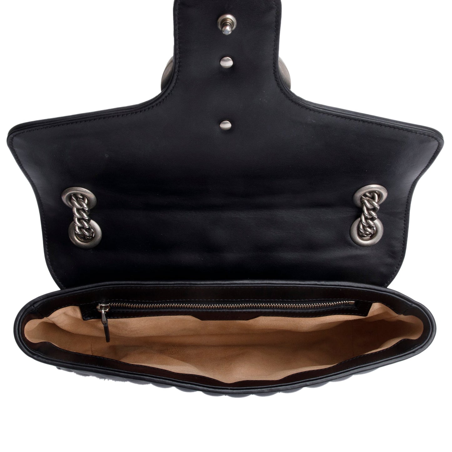 Gucci Black GG Marmont Matelasse Medium Shoulder Bag